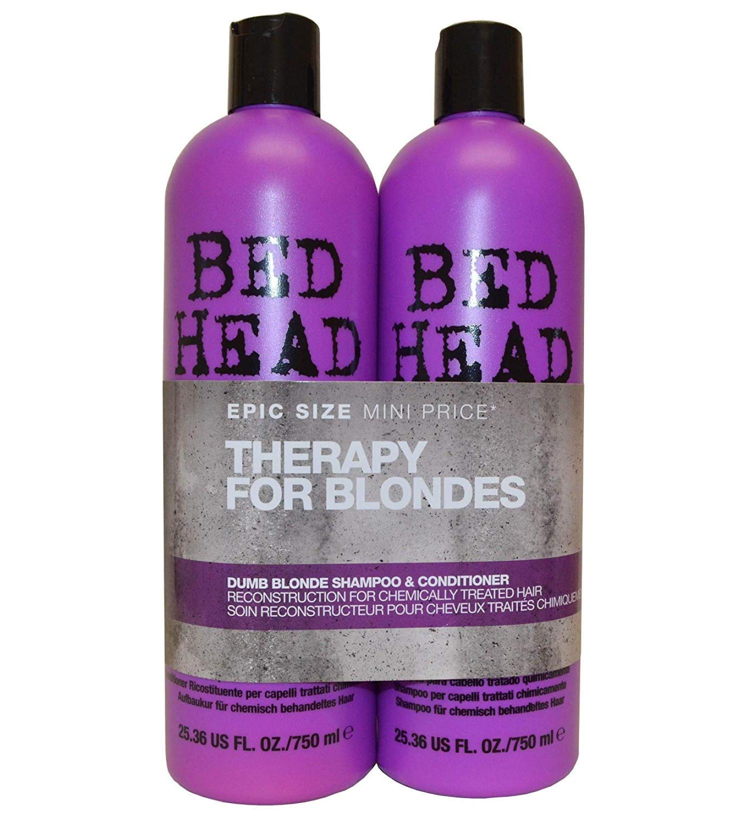 TIGI Tigi Bed Head Dumb Blonde Lot de 2 paquets de 750 ml