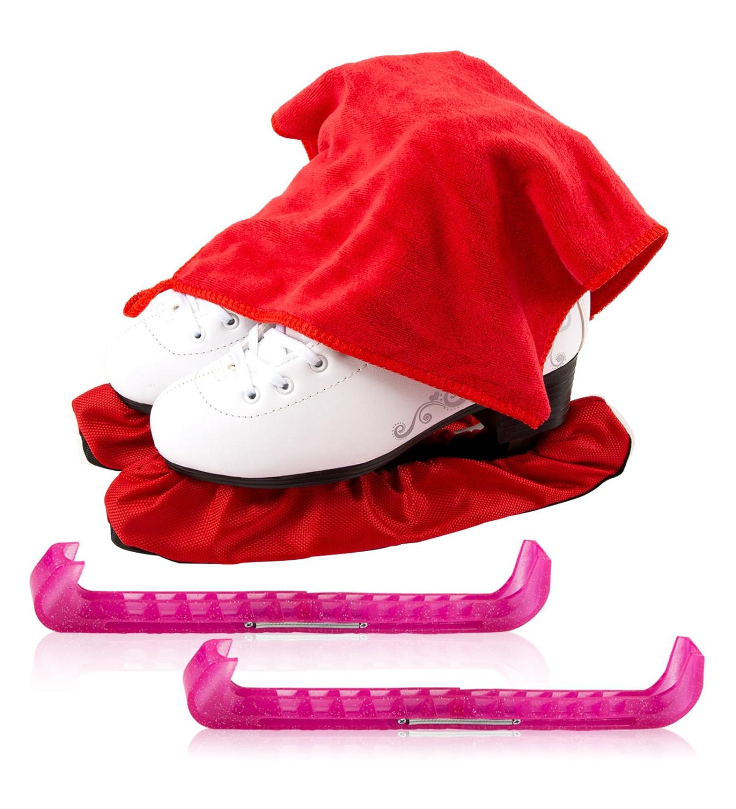 Aoblok Ice Hockey Skates Gift Set - Elastic Stockings & Protection Accessories for Men Women Kids | Red - Buy Online on GoSupps.com