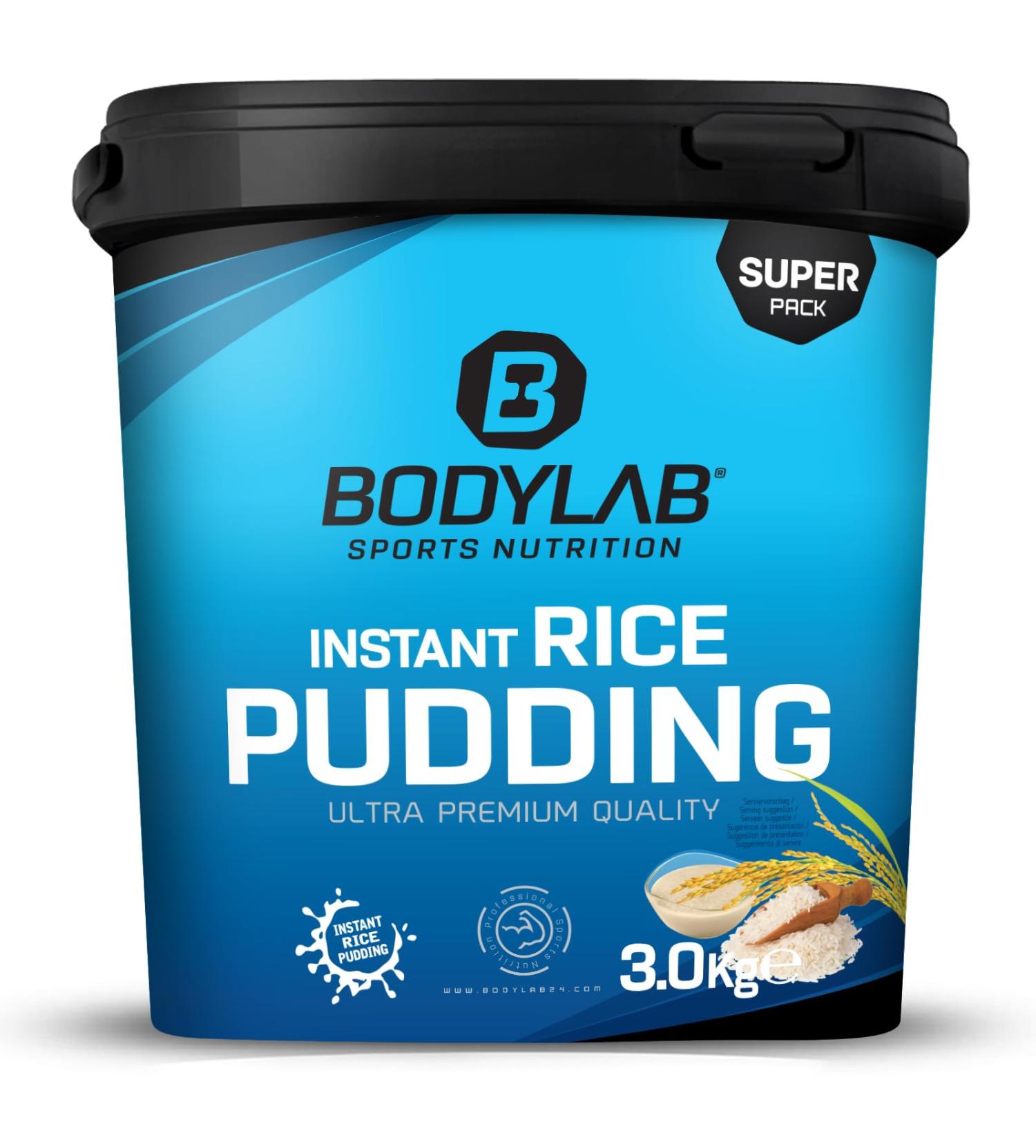 BODYLAB24 Instant Rice Pudding 3kg - 100% Rice Flour Fast Carbohydrate Supply Ideal for Training Additive-Free - Buy Online on GoSupps.com