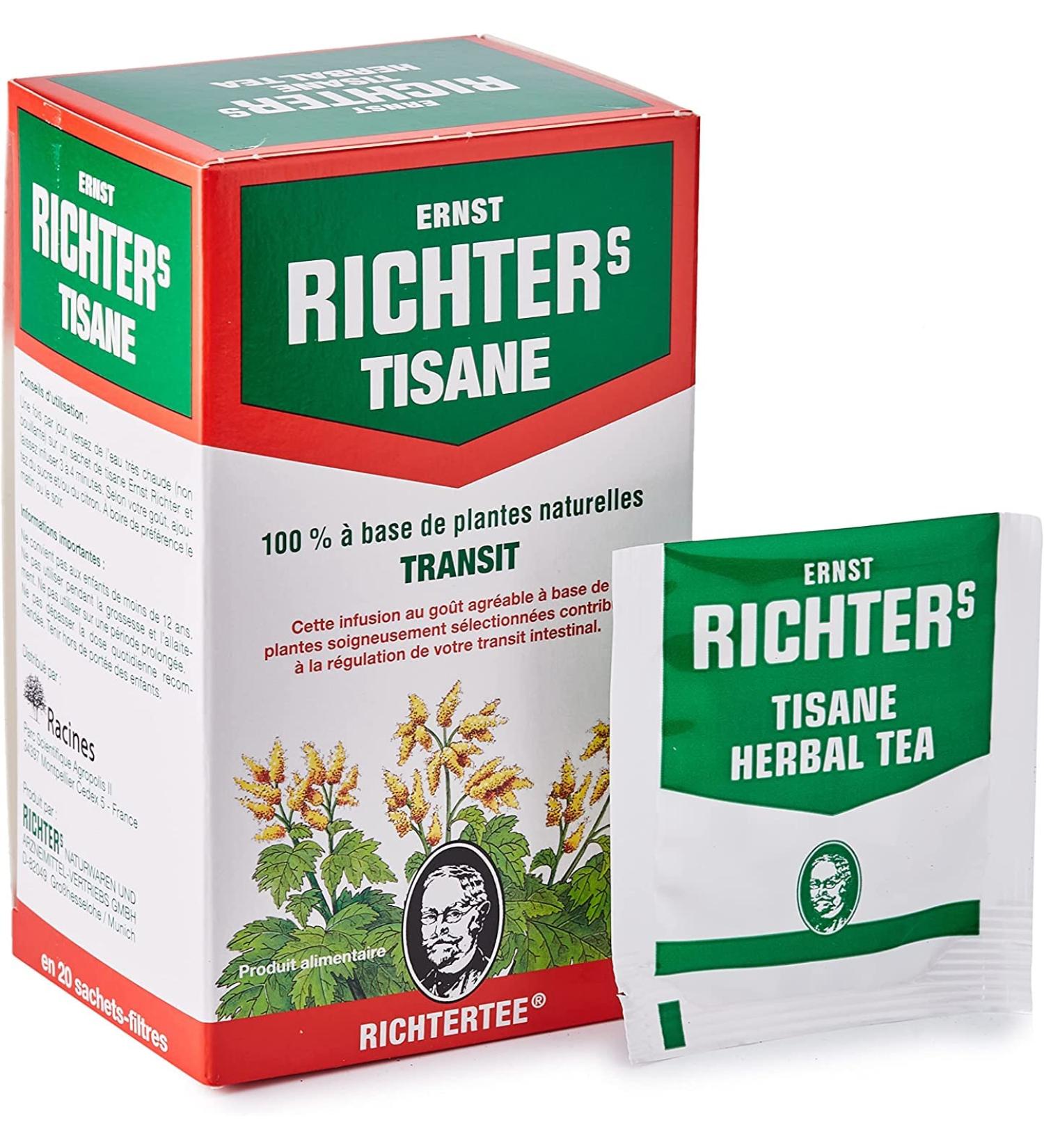  UINCLU RICHTER 100% Natural Herbal Transit Tea 20 sachets 40g pack of 10 - Buy Online on GoSupps.com