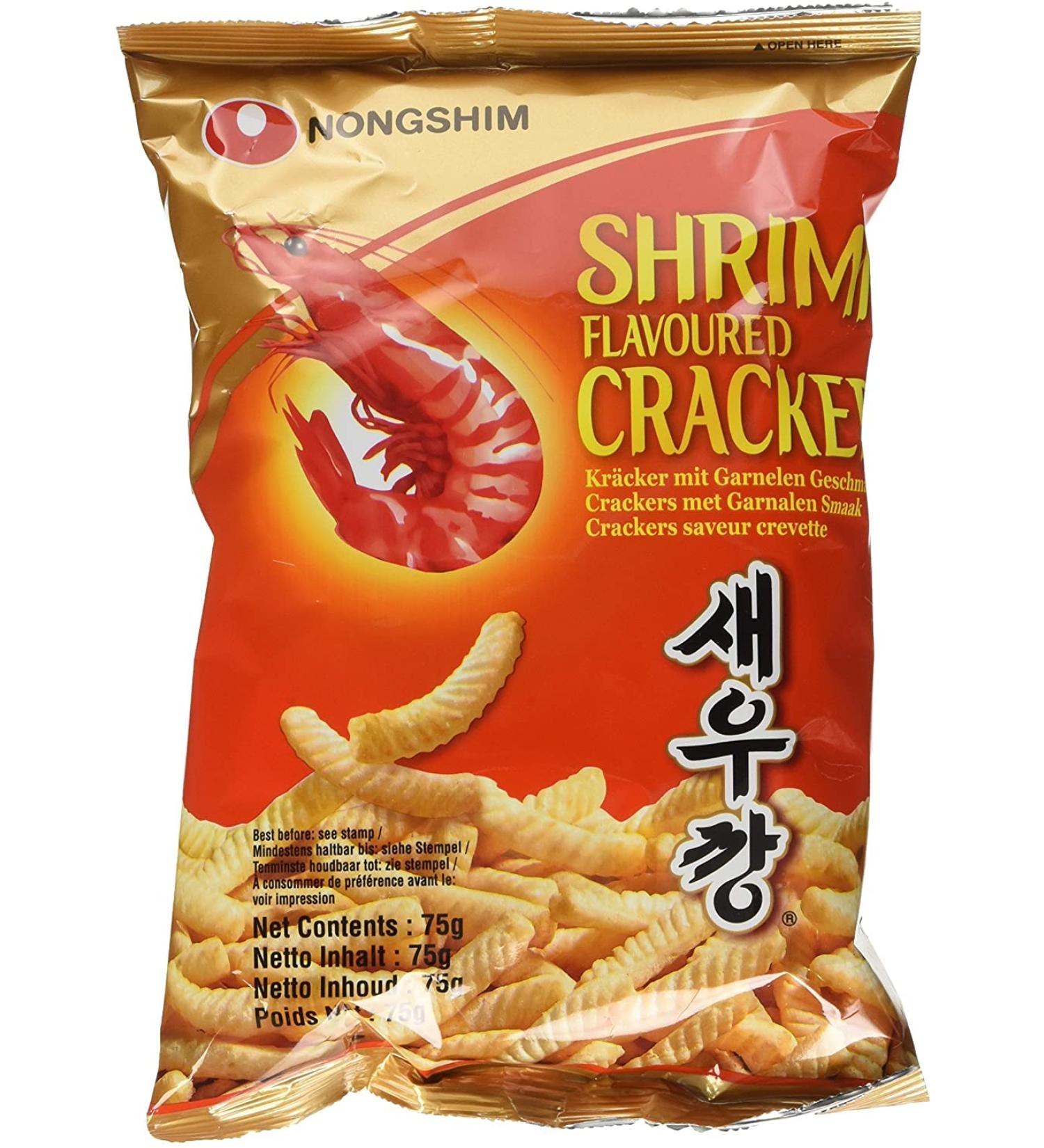 Shrimp chips 2 NONGSHIM 75g Korea - Pack of 6 pieces