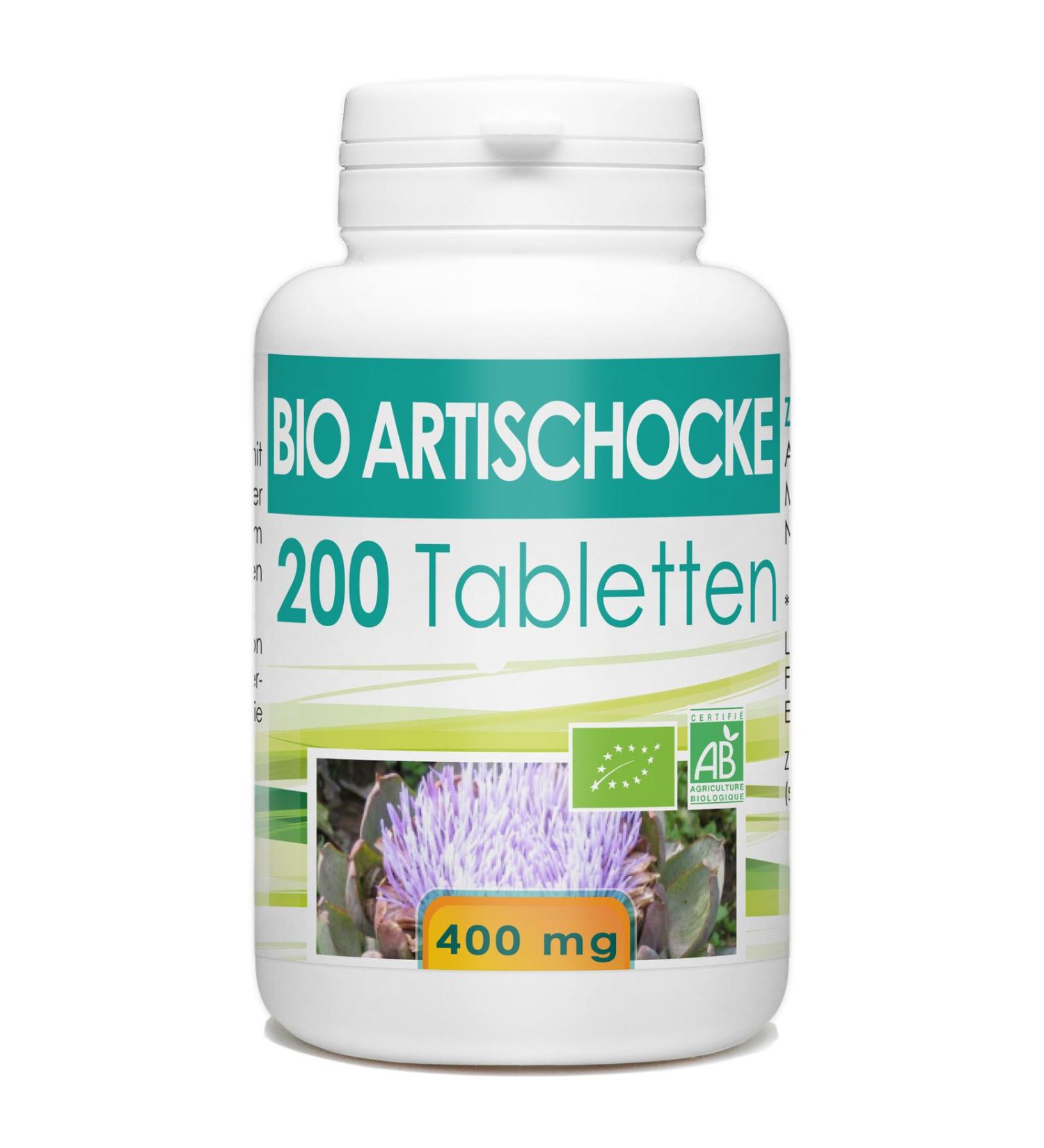 Organic Artichoke 400 mg 200 Tablets | Natural Digestive Support | Premium Quality - Buy Online on GoSupps.com