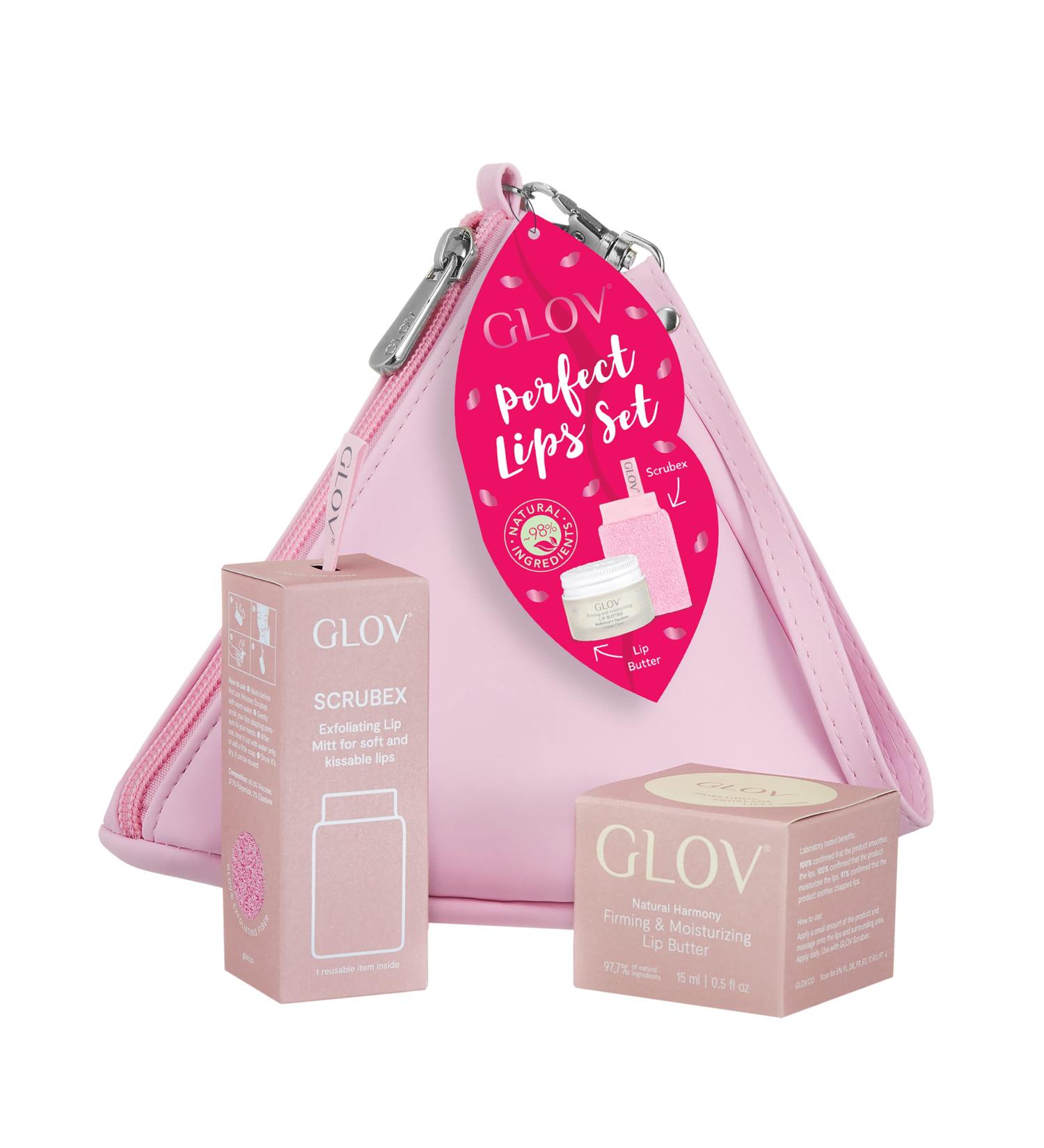Glov Perfect Lips Set | Nourishing Vegan Lip Balm & Scrub for Sensitive Skin | Natural Lip Care & Repair - Buy Online on GoSupps.com