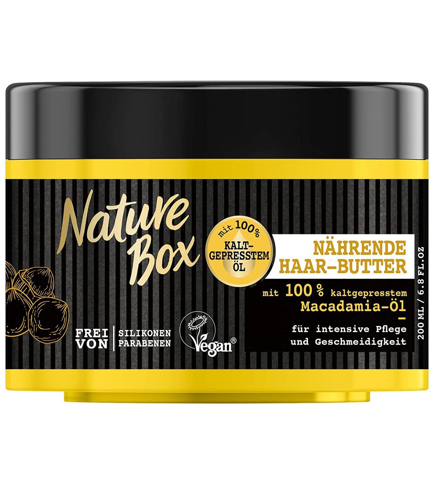 Nature Box Macadamia Oil Nourishing Hair Butter 200ml for suppleness