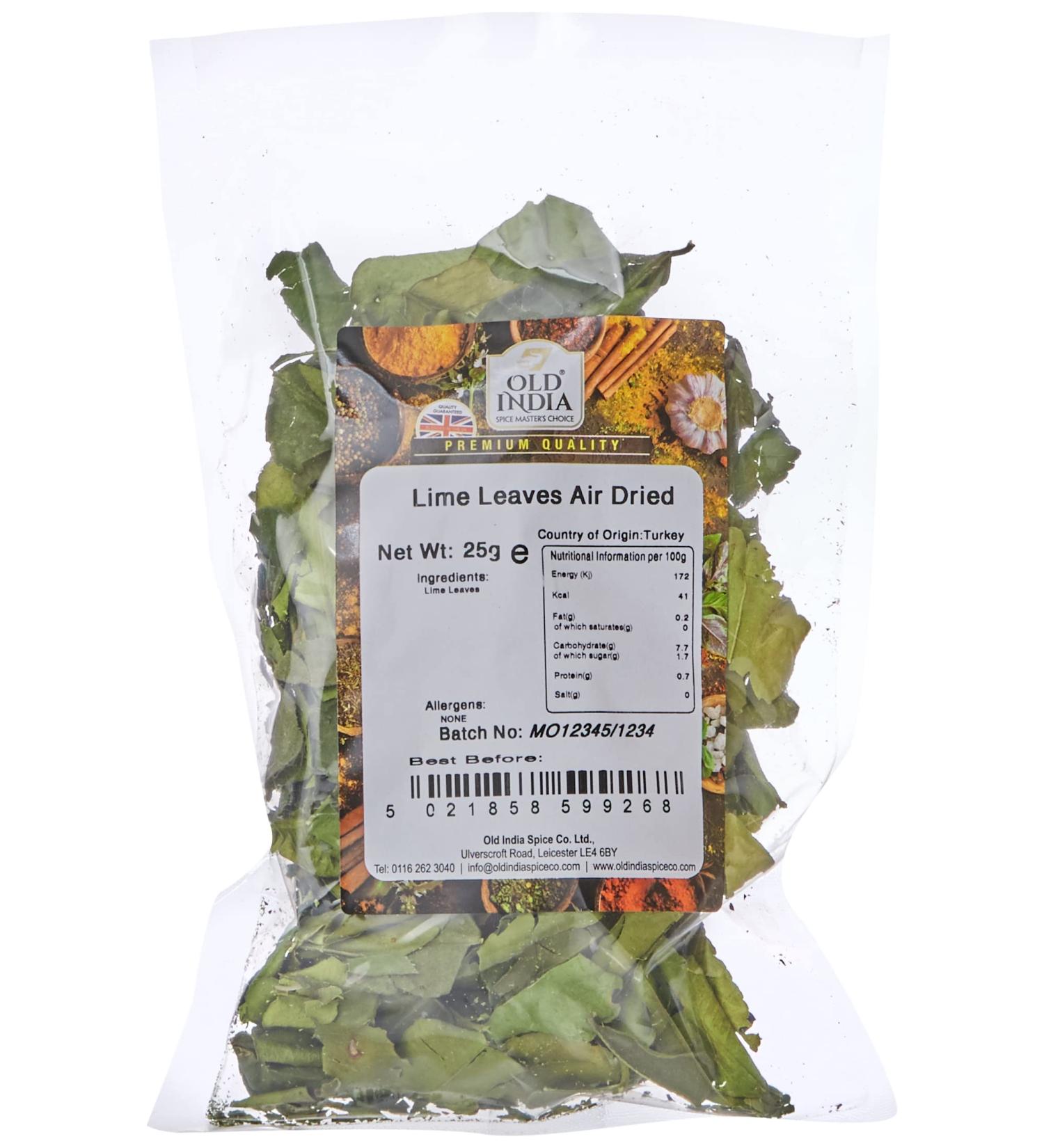 Old India 25g Air Dried Lime Leaves - Pack of 1 - Buy Online on GoSupps.com