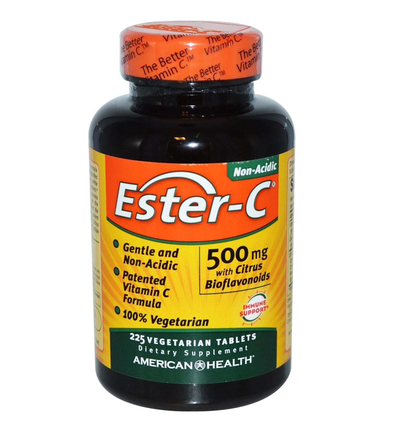 American Health Ester-C with Citrus Bioflavonoids 500 mg 225 Vegetarian Tablets