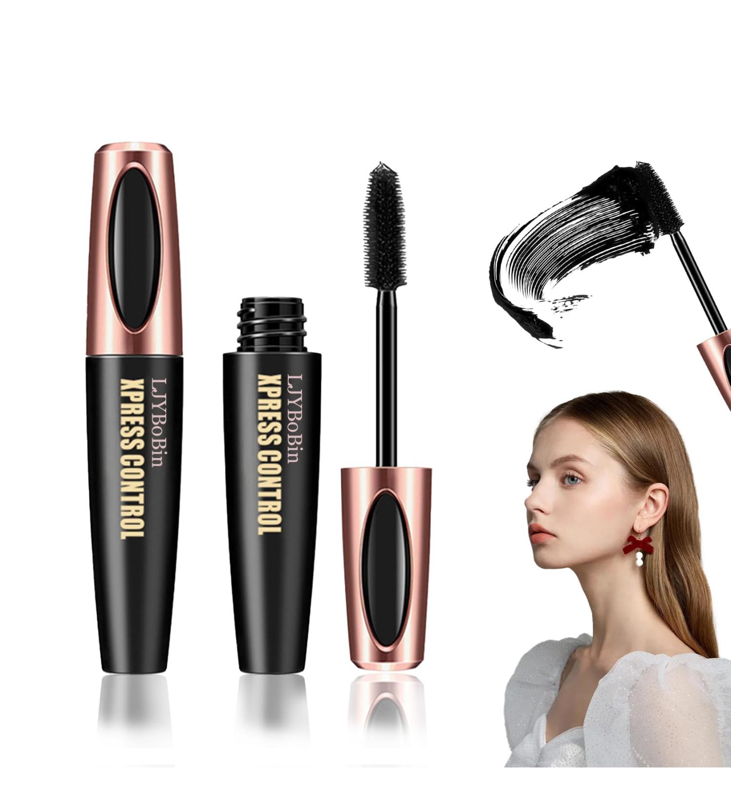 2 Pack Fiber Lash Mascara Lengthening Thick Waterproof Black Mascara Long Lasting Smudge-proof Clear Tube Mascara All Day Exquisitely Full - Buy Online on GoSupps.com