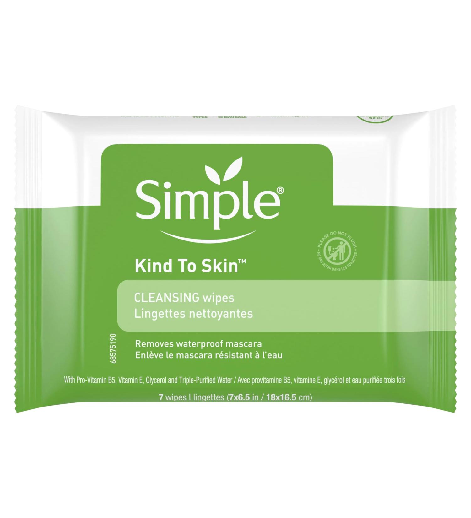 Simple Cleansing Facial Wipes 7 Count (2 Pack)