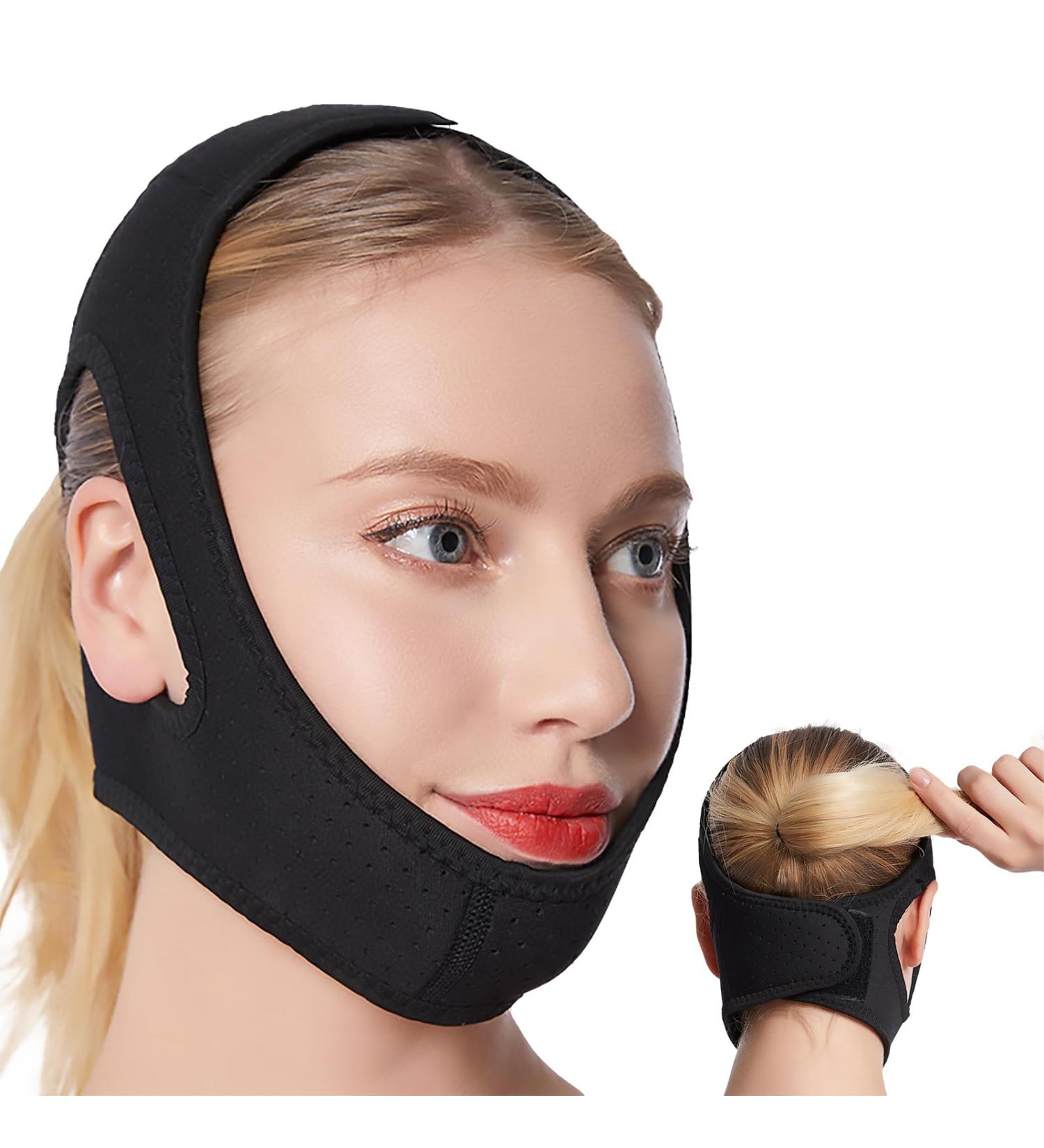 Buy Anti Snoring Chin Strap - Post Surgical Compression Garment for Men & Women - Improve Sleep & Comfort (Black - Buy Online on GoSupps.com