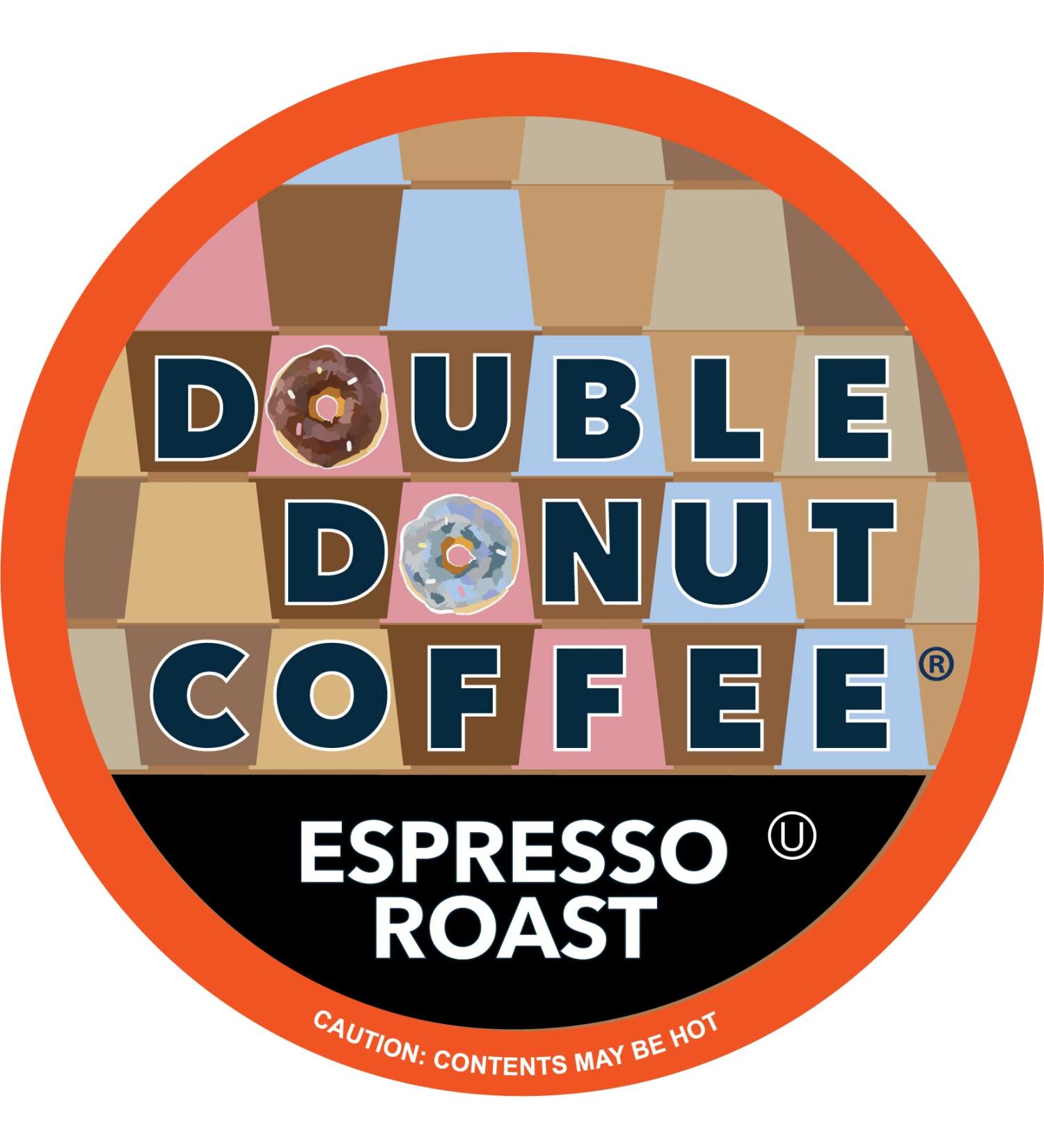 Double Donut Dark Roast Coffee Pods - Espresso Roast - 80 Count - Recyclable Single Serve Pods for Keurig - Strong Espresso Coffee- Pack of 1 - Buy Online on GoSupps.com