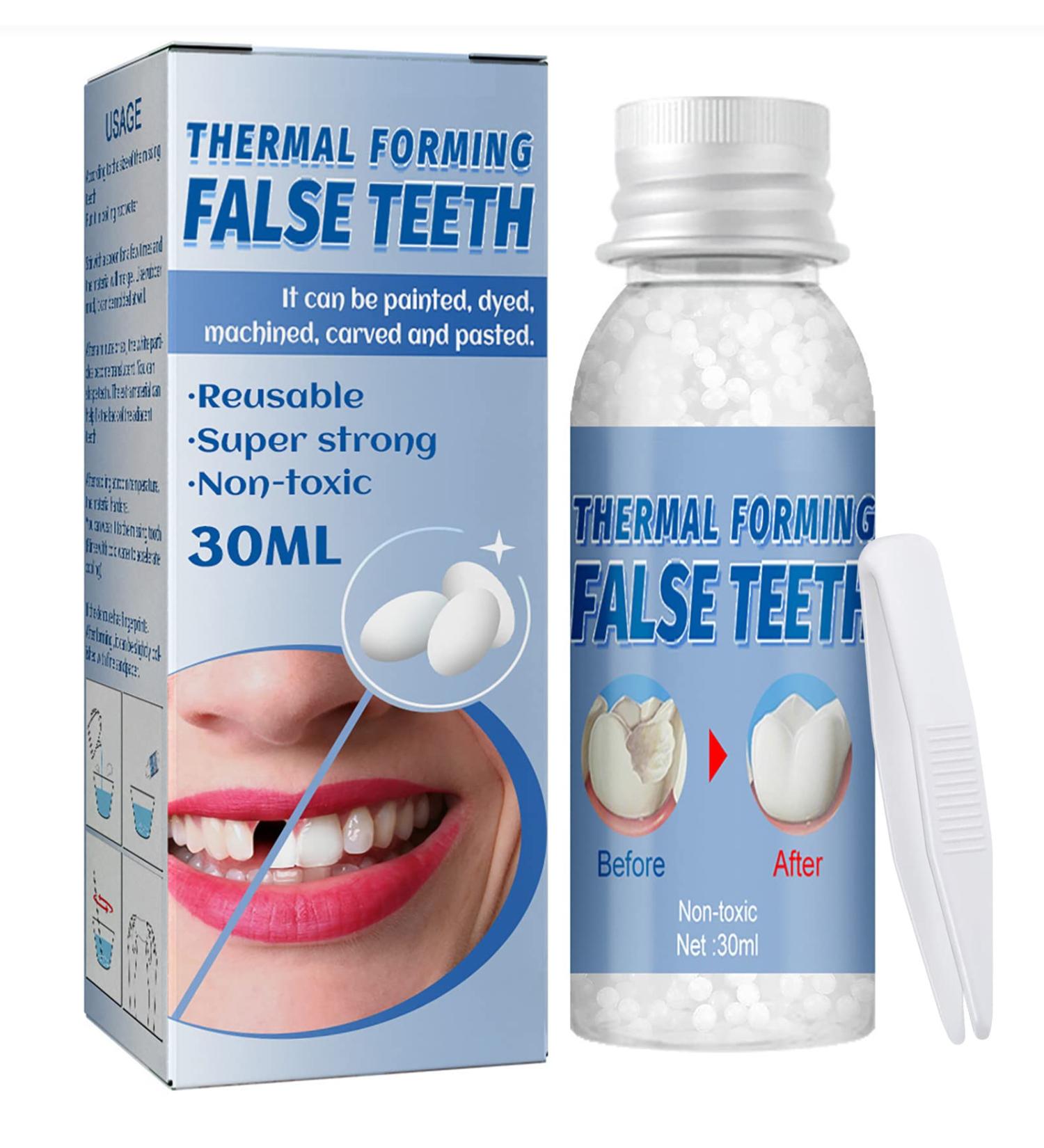 Temporary Tooth Repair Kit - DIY Replacement for Missing & Broken Teeth - Heat Fit Beads for Confident Smile - Buy Online on GoSupps.com