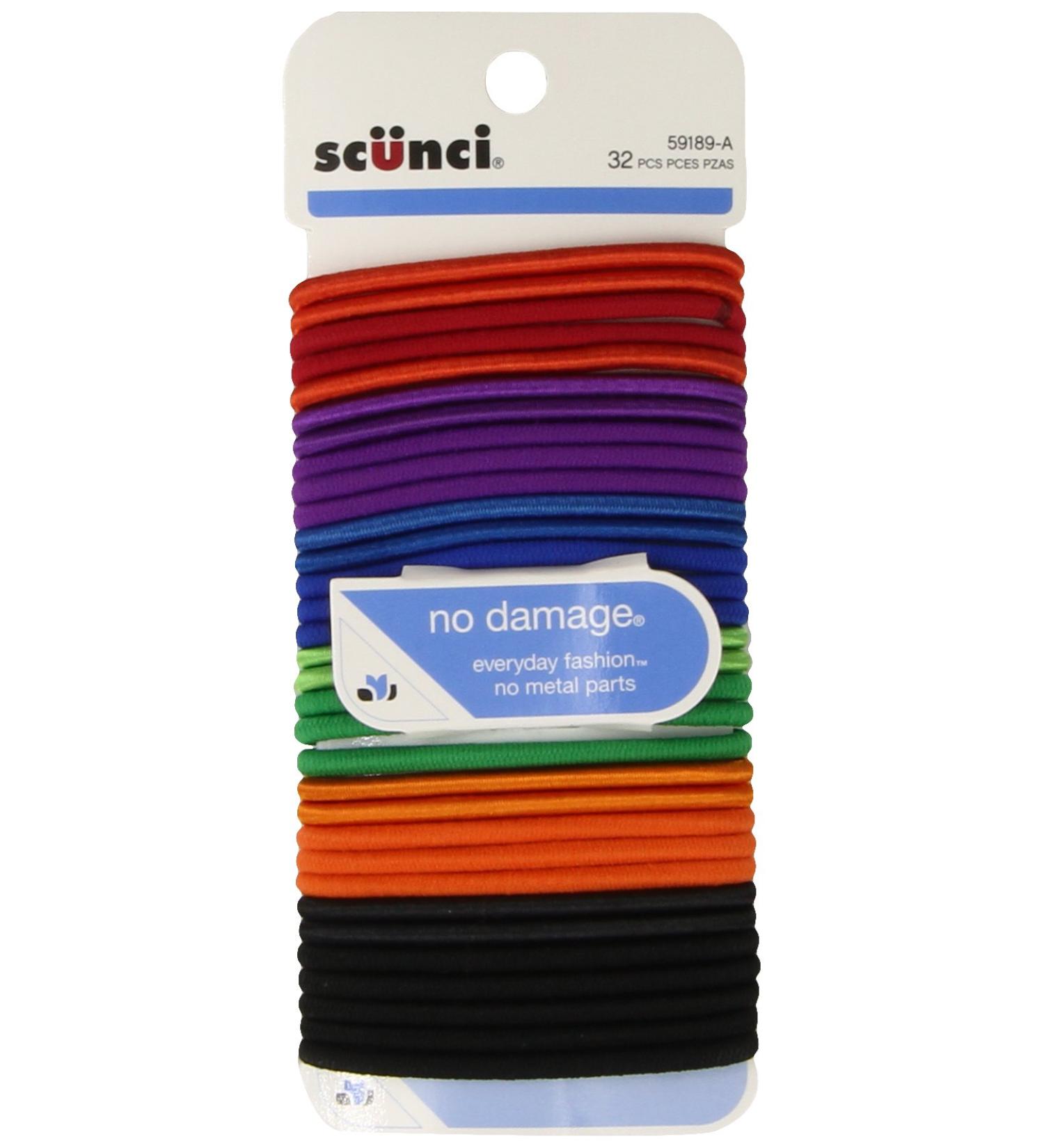 Scunci Effortless Beauty Large No-damage Carribean Elastics 32 Count Carribean 32 Ct