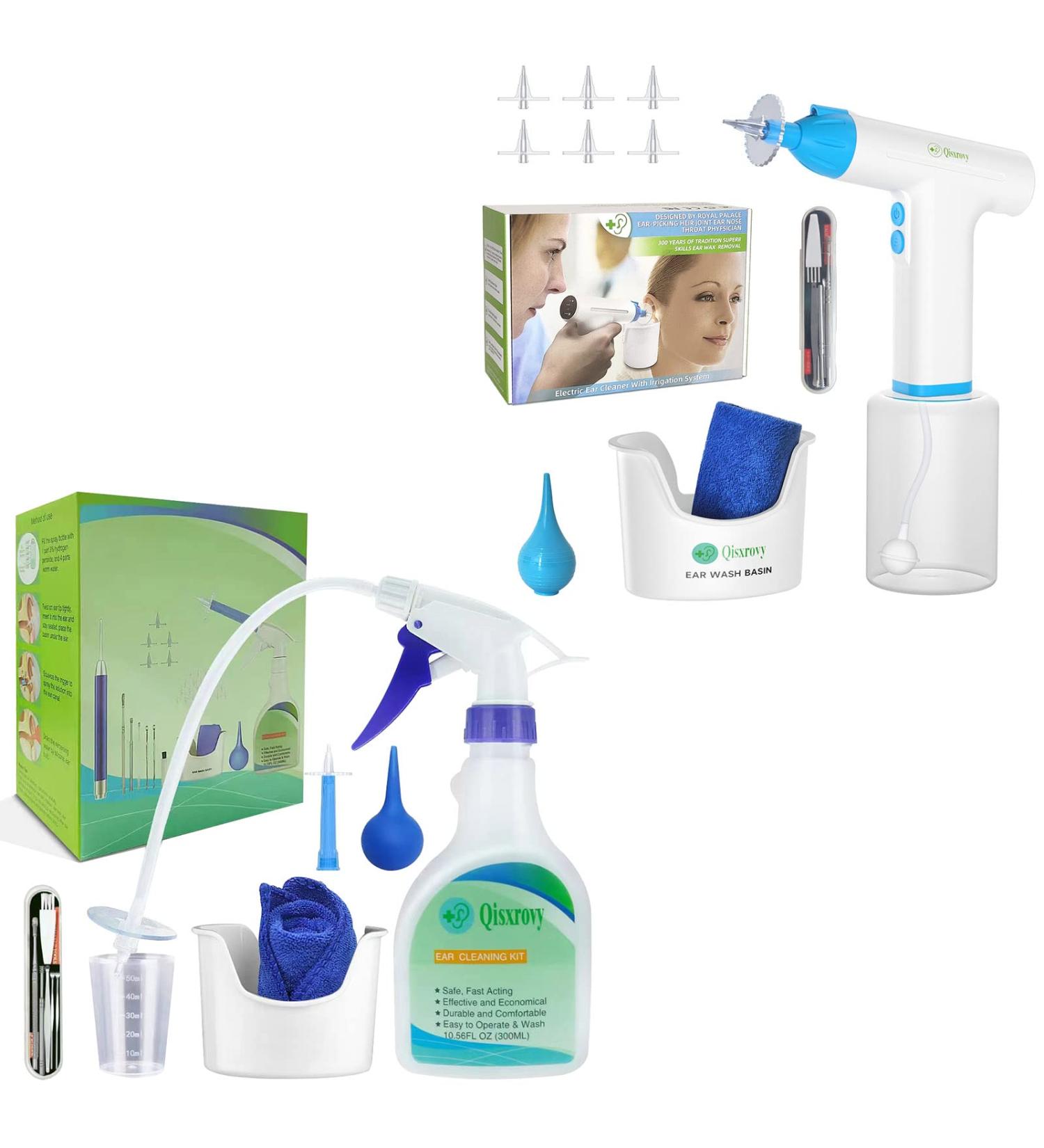 Electric Ear Wax Removal Kit - Safe & Easy Ear Cleaning for Adults & Kids - Buy Online on GoSupps.com