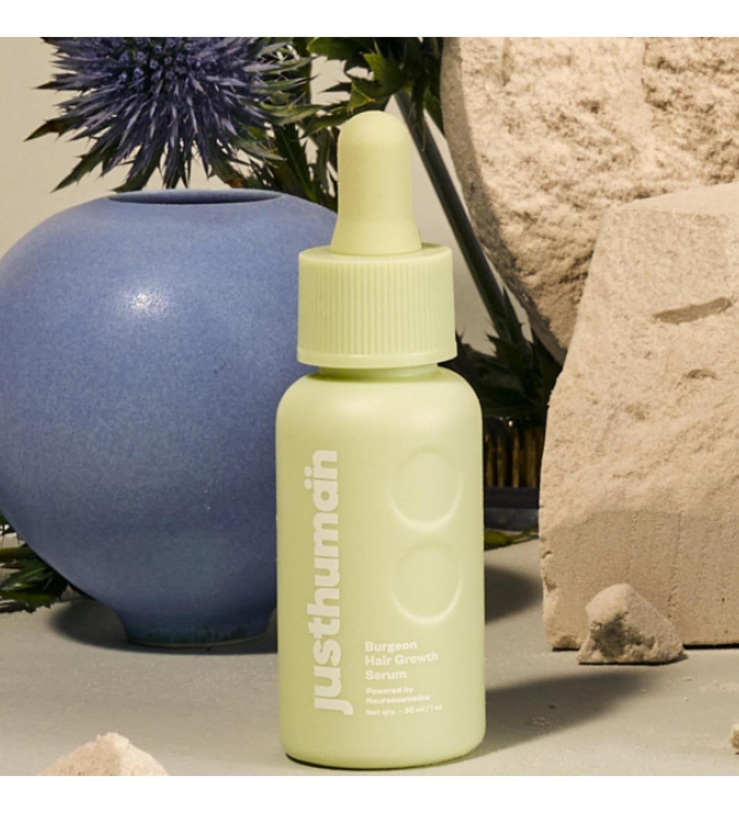 Justhuman Hair Serum for Hair Growth & Loss Protection - Dual Action Volumizing Serum for Men & Women - 30ml Sulfate & Paraben Free - Buy Online on GoSupps.com