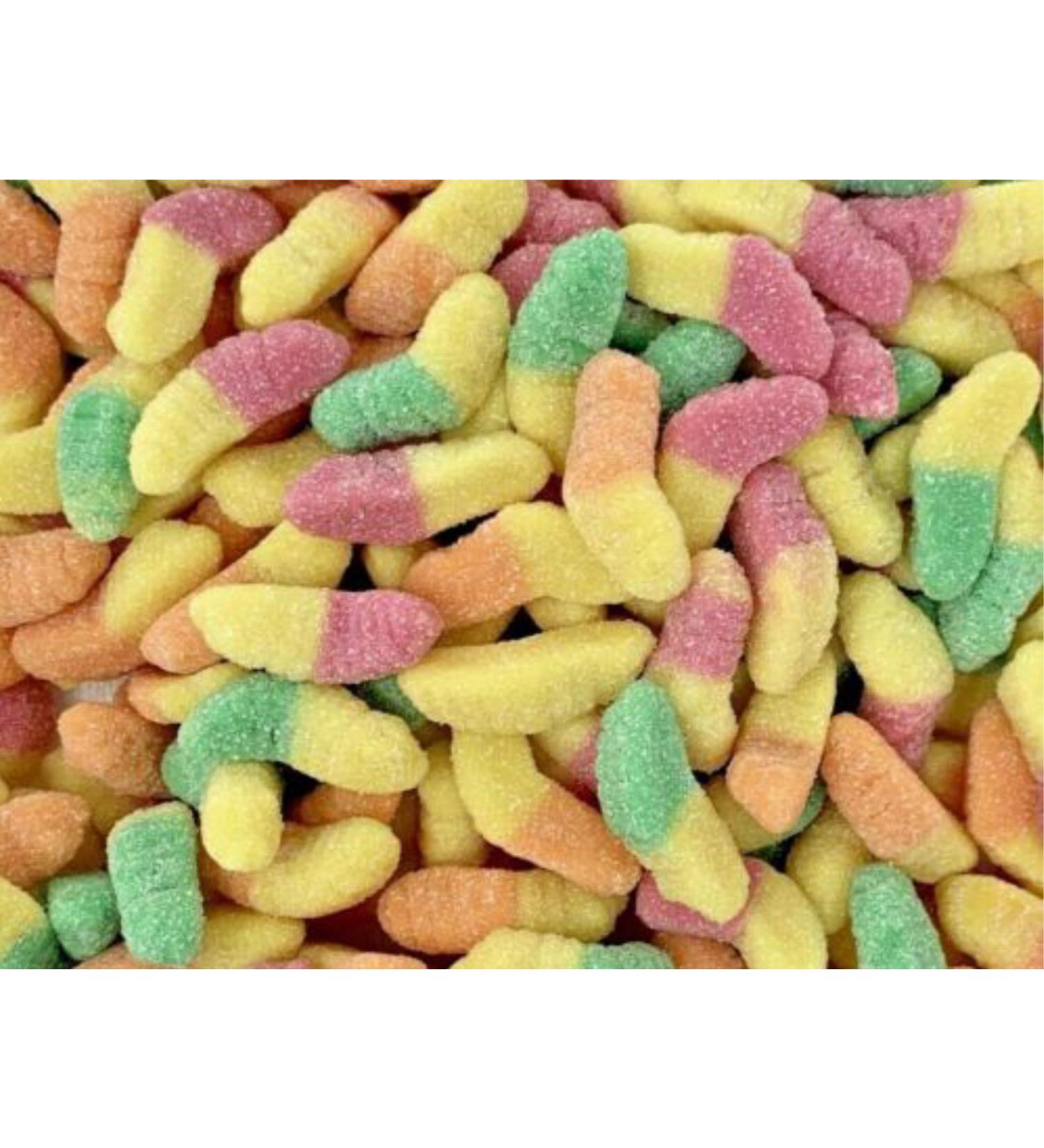 1kg Fizzy Glow Worms Sweets Candy Pick & Mix Sweets Selection Resealable Pouch Share Bag