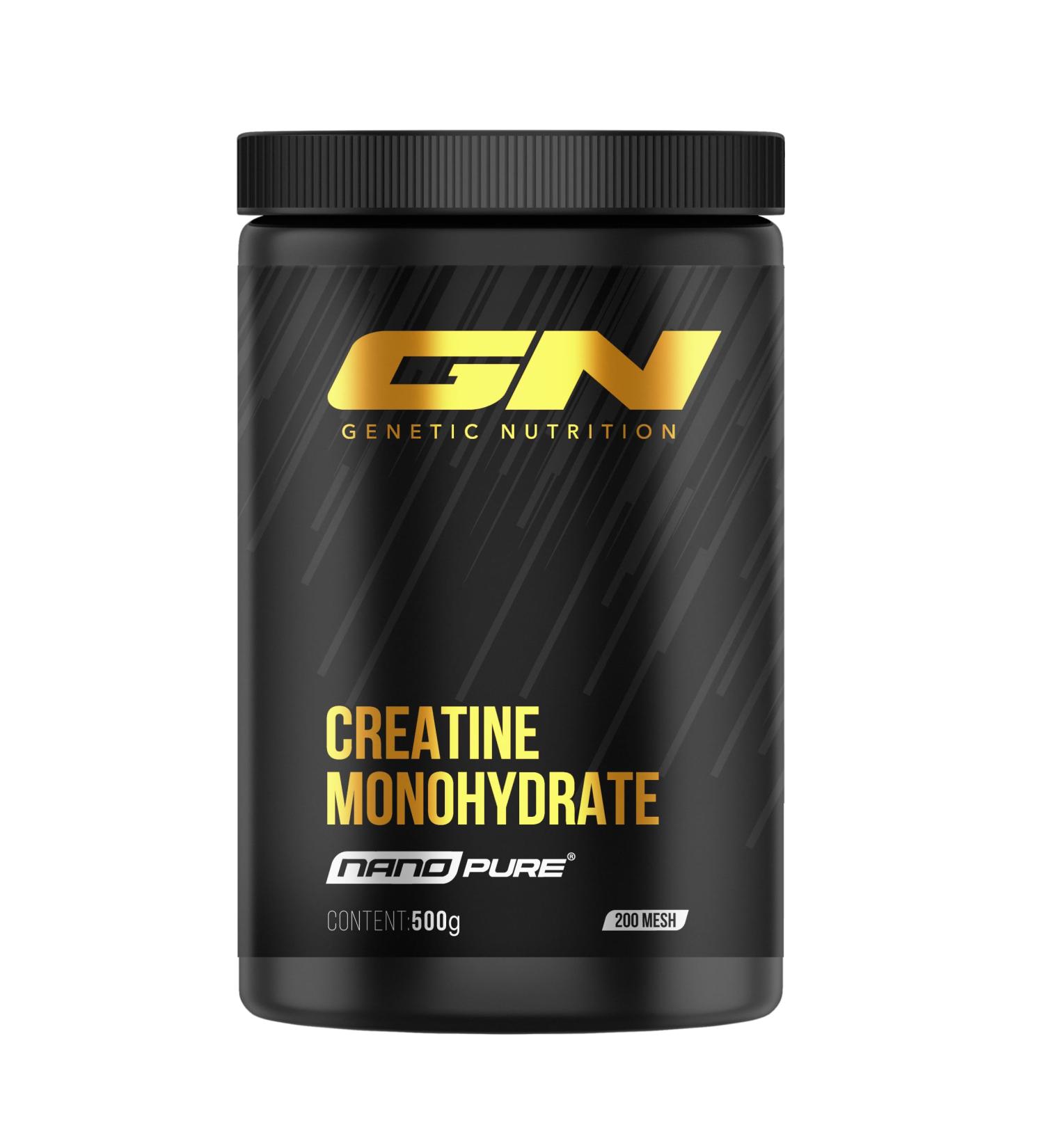 GN Laboratories nano Pure Creatine Monohydrates - 500g of highly effective creatine powder - Extra fine 200 mesh quality - optimal solubility and bioavailability