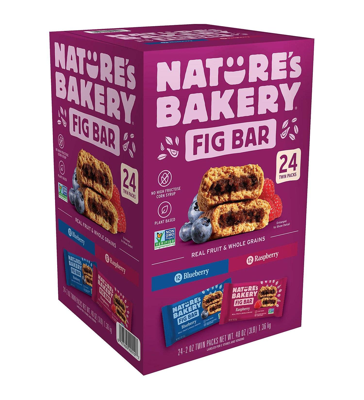 Nature's Bakery Whole Wheat Fig Bars - 24 Twin Pack, 2oz per Fig, 24 Count - Buy Online on GoSupps.com