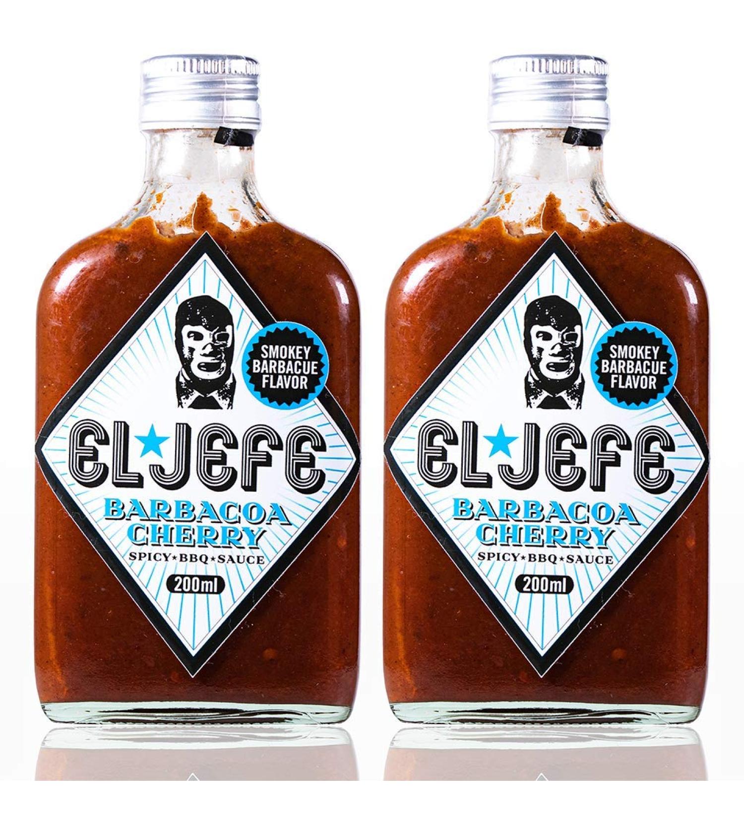 The Chief Cousin Salsa El Jefe Primo Sauce Hot sauce Barbecue Cherry 2 pack 2 x 200ml