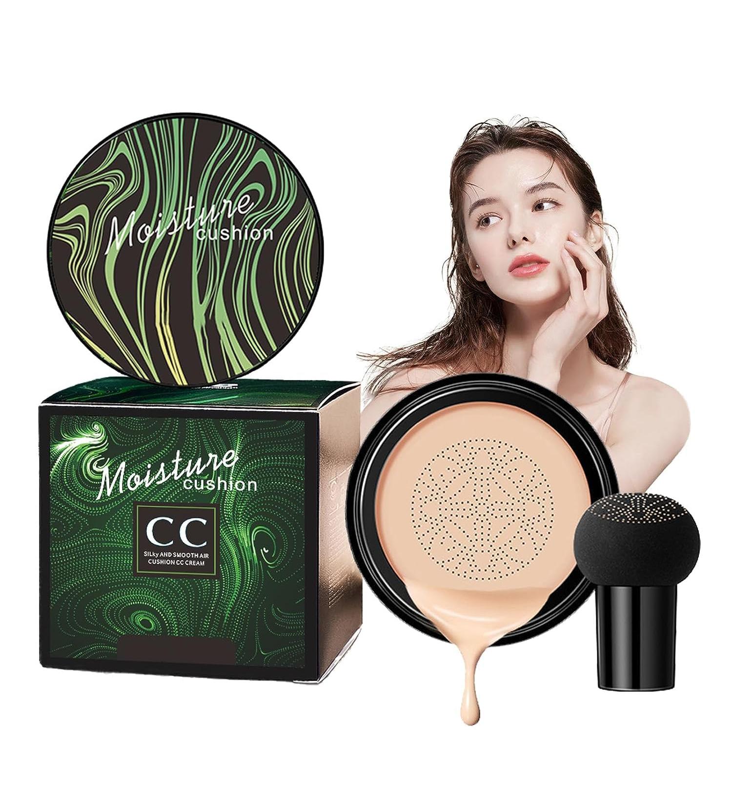 Mushroom Head Air Cushion CC Cream - Even Skin Tone, All Skin Types (Ivory) | HOUSN CC Liquid Foundation BB Cream - Buy Online on GoSupps.com