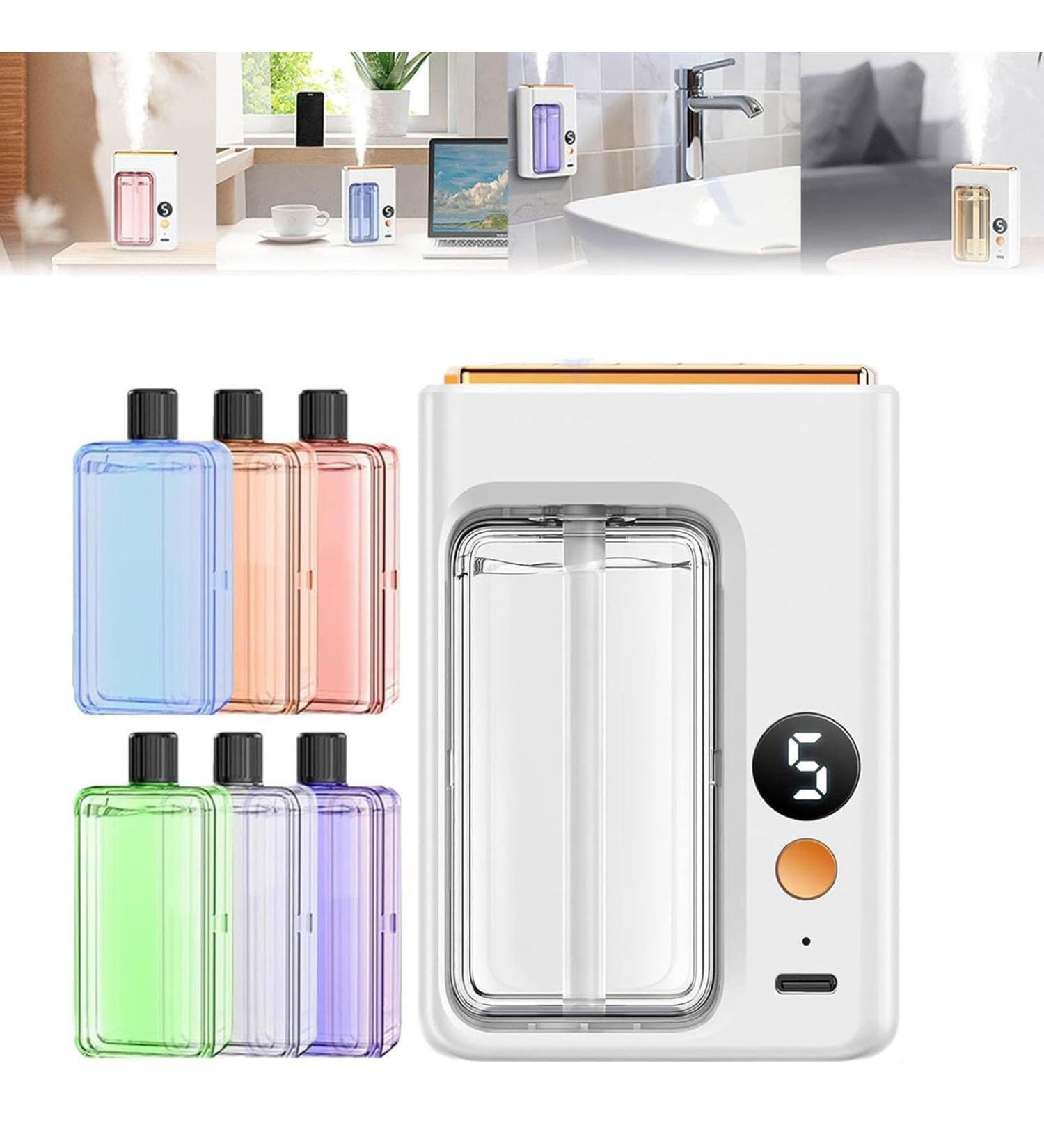 TLEVBT Automatic Aromatherapy Diffuser Wall Mounted Essential Oil Diffuser Intelligent Electric Aromatherapy Diffusers for Homee Rechargeable 5 Mist Modes Aromatherapy Diffusers (6PCS) - Buy Online on GoSupps.com