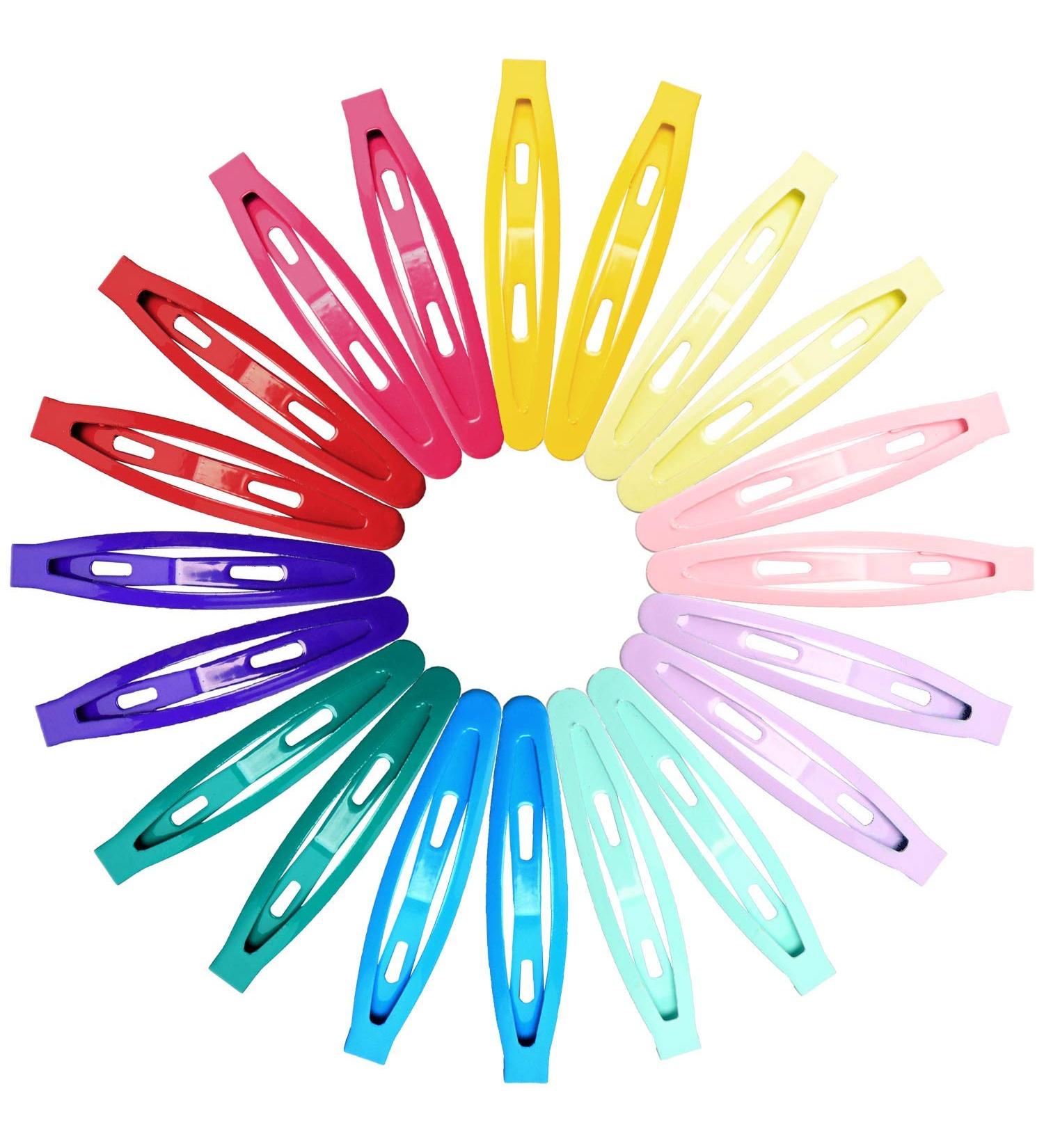 Funtopia 140 Pcs Colorful Metal Snap Hair Clips Barrettes for Women, Teens, Girls & Kids - No Slips | Hair Accessories - Buy Online on GoSupps.com