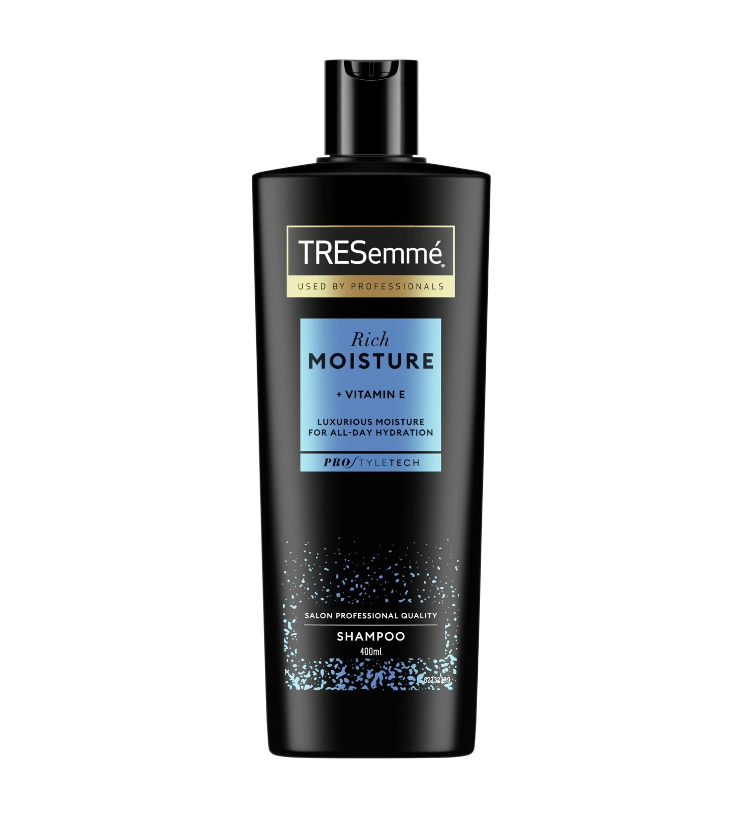 Unilever TRESemm Rich Moisture Shampoo for dry damaged hair 3 x 400 ml - Buy Online on GoSupps.com