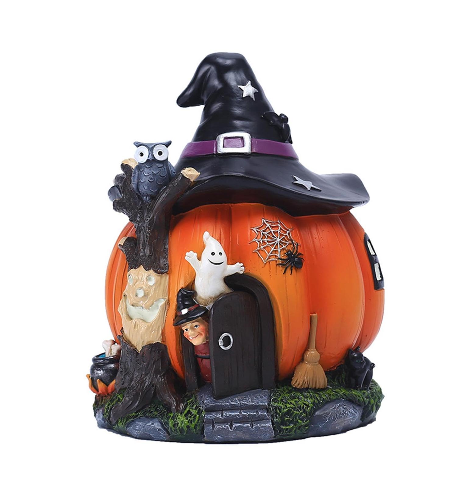 Statue De Citrouille - D corations De Citrouille D'Halloween Pour Porche | Lumineux Jack Lanterns D cor Citrouille Lumi res Illuminer Citrouilles Thanksgiving Citrouille Lanterne D cor - Buy Online on GoSupps.com