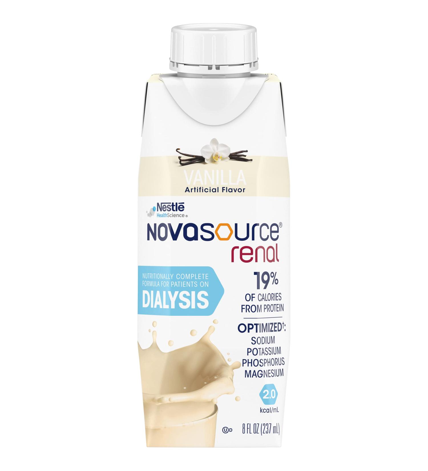 Buy Novasource Renal Vanilla 24 x 8 fl oz Carton - Essential Nutrition for Kidney Health - Buy Online on GoSupps.com