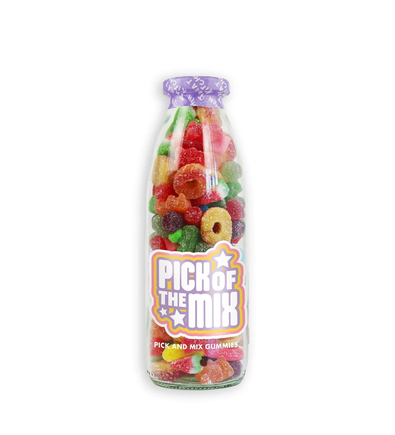Pick and Mix Sweets Message Bottle 'Pick of the Mix' Treat Kitchen - 370g Perfect for Valentines Gift - Buy Online on GoSupps.com