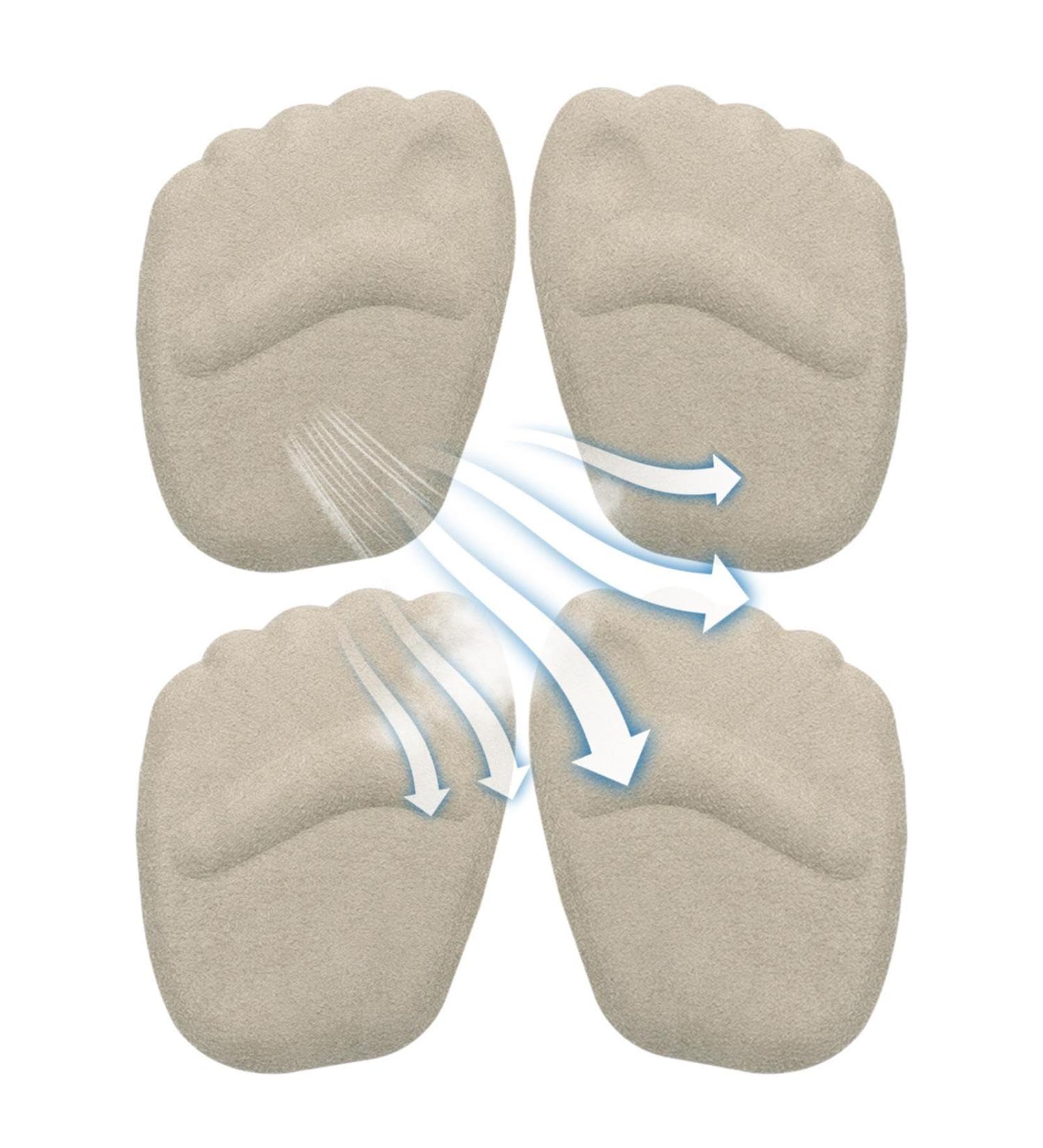 Buy Breathable Forefoot Insoles for High Heels & Sneakers | Sweat-Resistant Midfoot Support - 2 Pairs - Buy Online on GoSupps.com