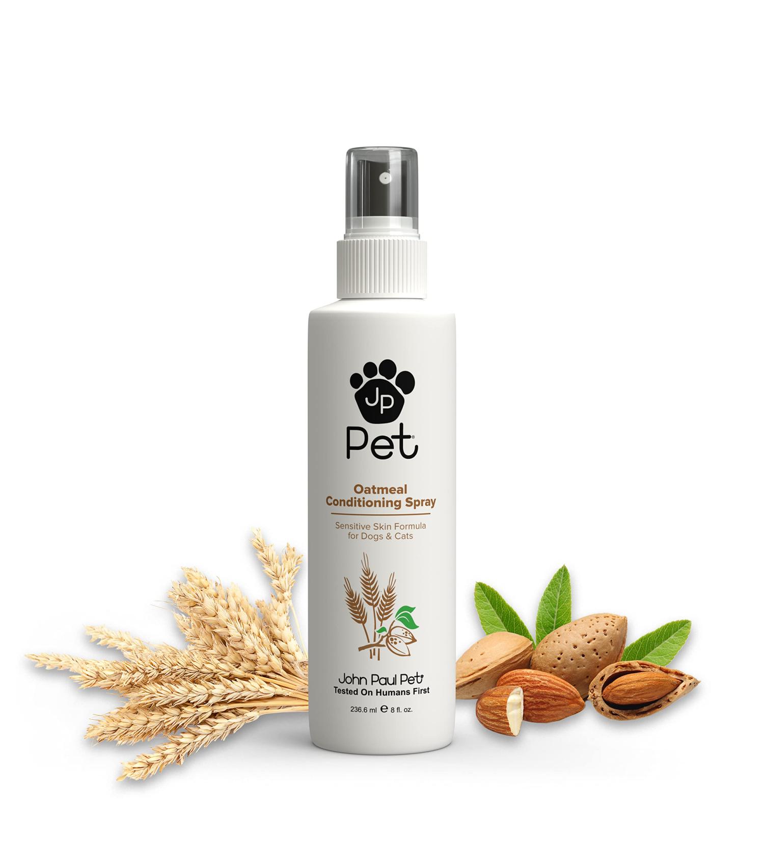 Oatmeal Conditioning Spray for Dogs and Cats | Soothes Sensitive Skin with Aloe | pH Balanced, Cruelty-Free, Paraben-Free | Made in USA - Buy Online on GoSupps.com