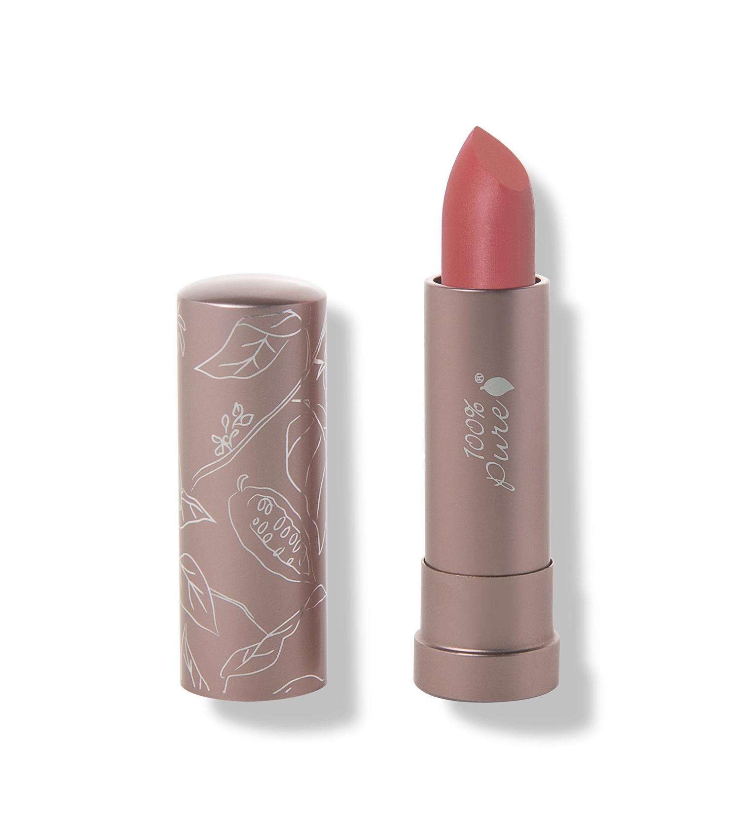 100% Pure Cocoa Butter Matte Lipstick - Long-Lasting Moisturizing Lip Color for All Skin Tones - Vegan Fruit Pigmented Pink Canyon (Dusty Pink) - 0.15 oz - Buy Online on GoSupps.com