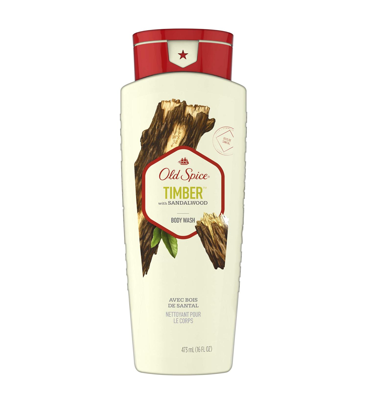 Old Spice Timber Body Wash - Sandalwood Scent - 16 Oz - Packaging May Vary - Buy Online on GoSupps.com