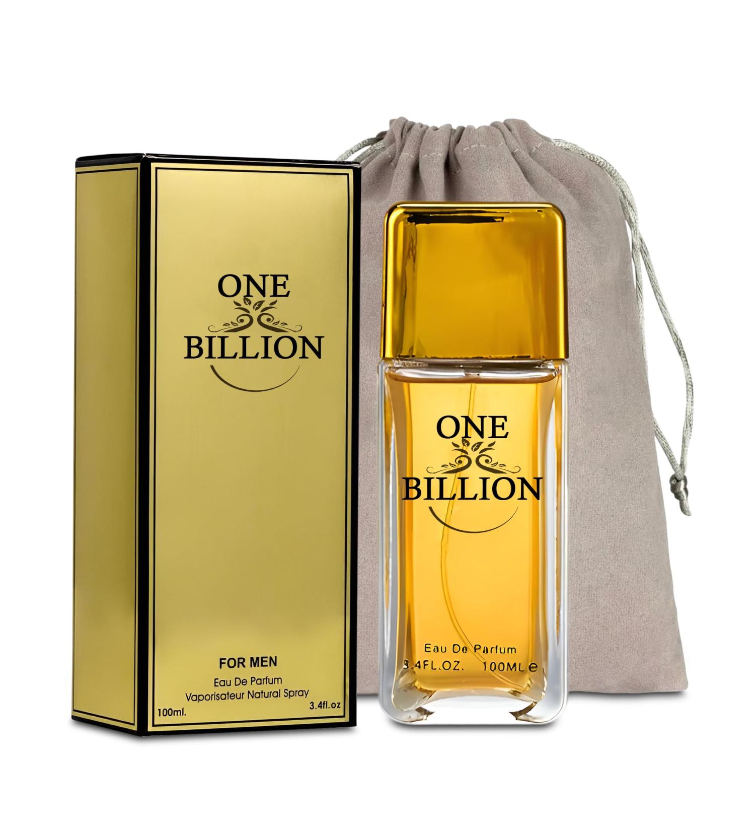 Men's Cologne 1 Billion Eau De Toilette Body Spray Fragrance For Men- Daywear Casual Daily Perfume Set with Suede Pouch- 3.4 Fl Oz Bottle- Ideal EDT Beauty Gift for Birthday Anniversary - Buy Online on GoSupps.com