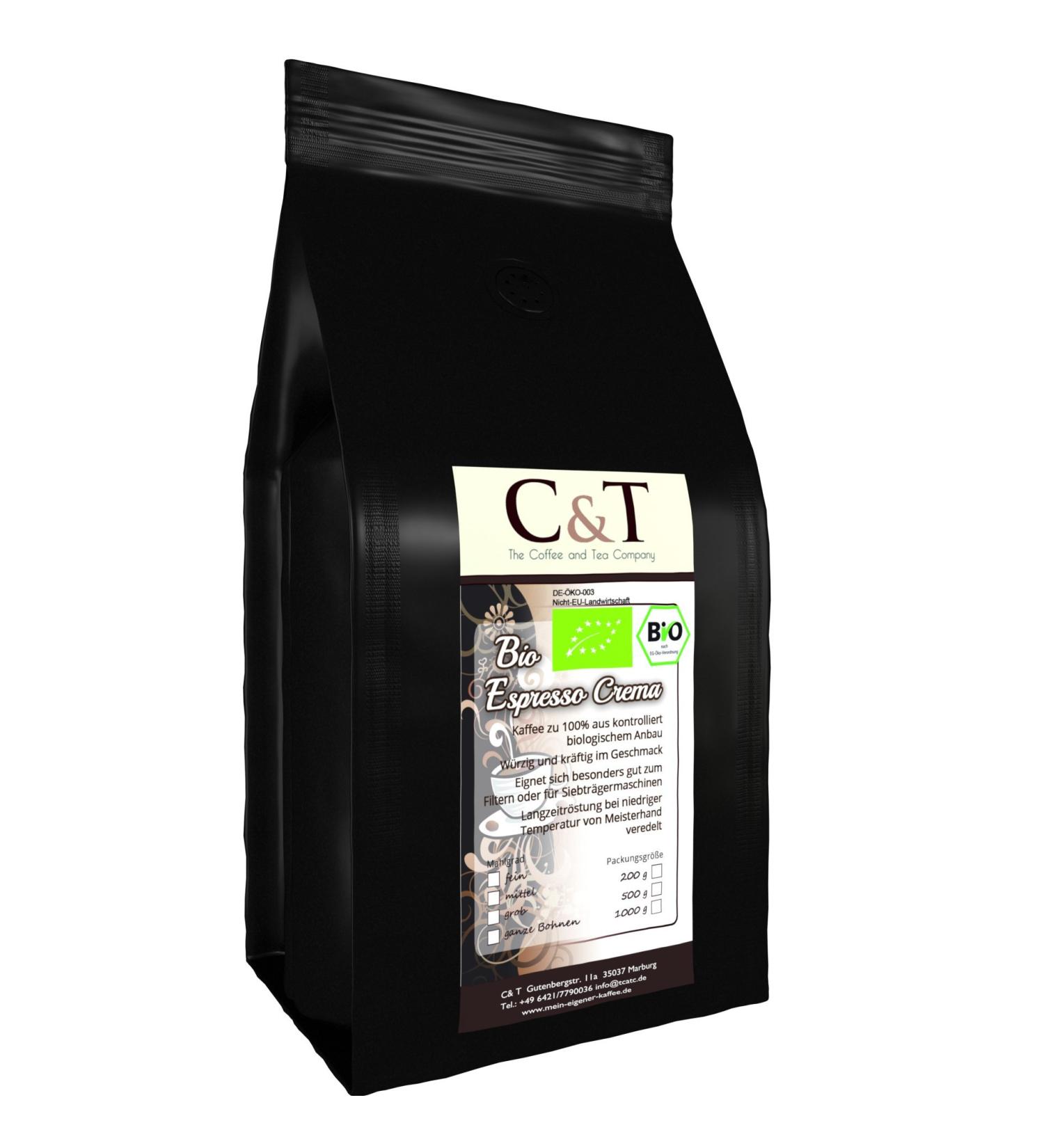  Unsere Kaffees / Espressi Pack of 8 EPSRESSO organic coffee beans / caf cr me 8 x 1000g of beans - Buy Online on GoSupps.com