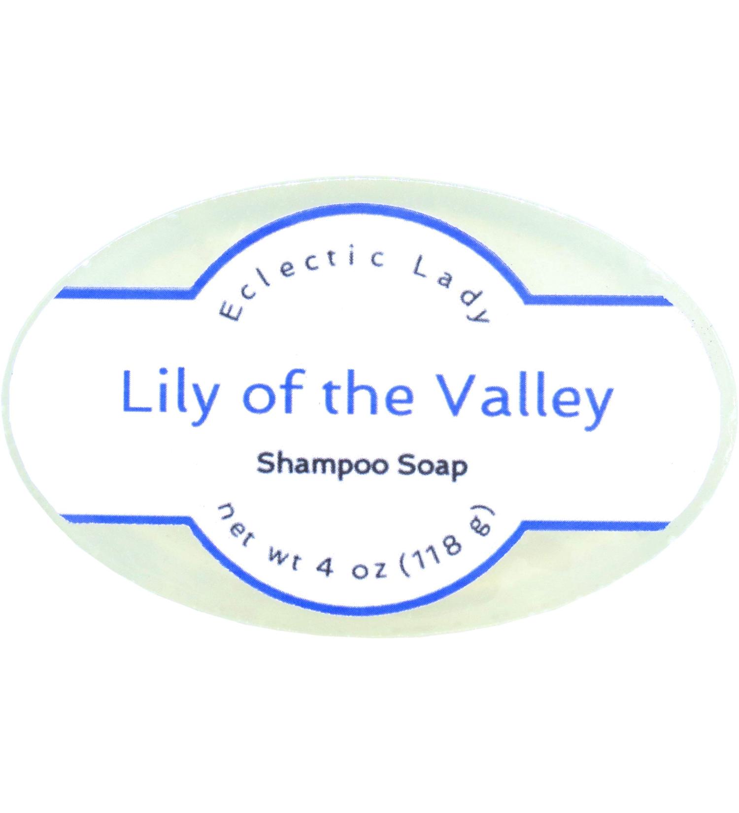 Lily of the Valley Shampoo Soap Bar - Eclectic Lady with Pure Argan Oil Silk & Honey Protein - 4 oz Natural Hair Care - Buy Online on GoSupps.com