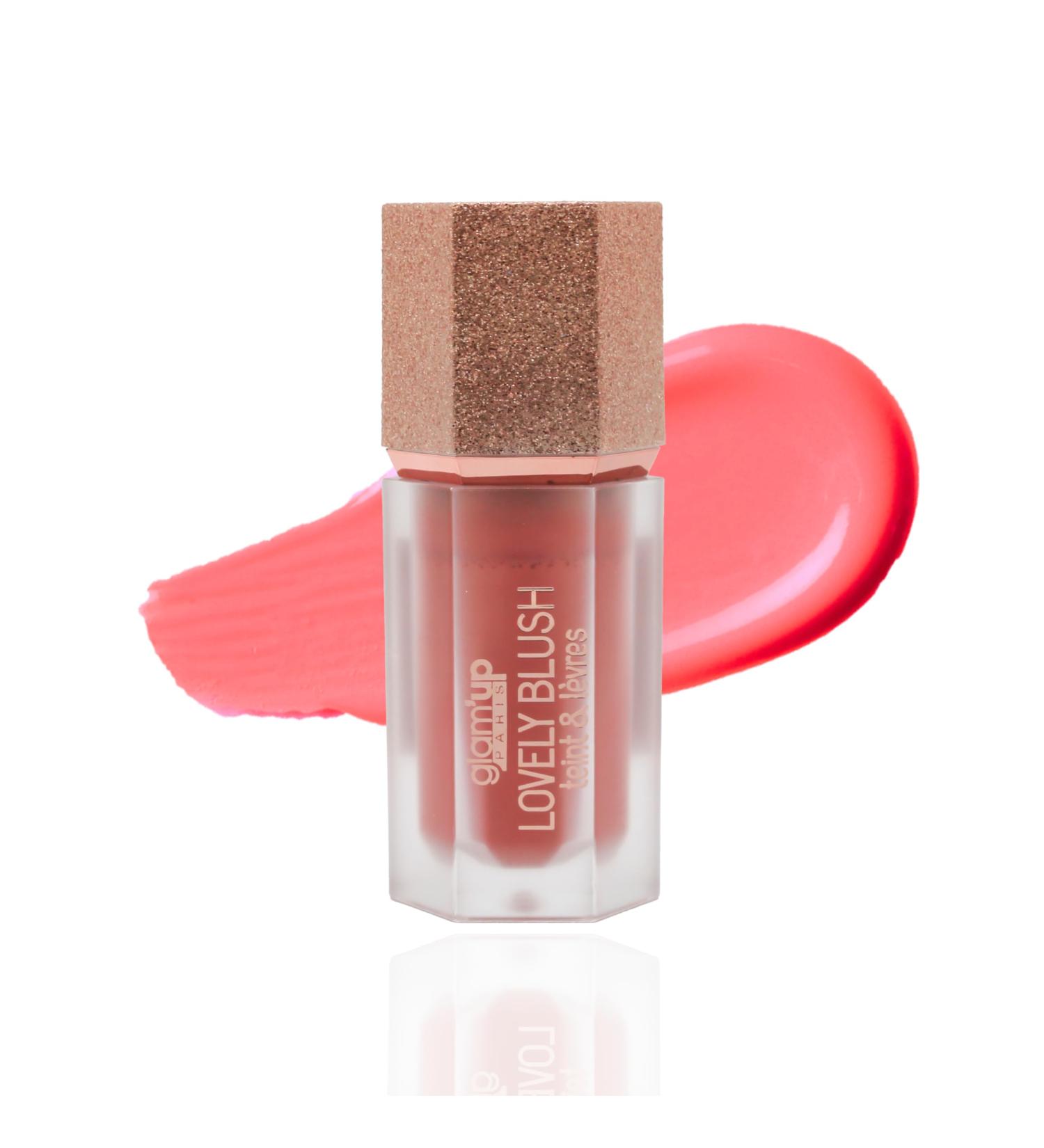  GLAM UP PARIS Glam'Up Paris - Lovely Blush - Complexion & Lips - Liquid Blush for Cheeks and Lips - Gel-Filled Liquid Blush - Lightweight Texture - Long-Lasting - Matte and Natural Finish - All Skin Types - Glory - Buy Online on GoSupps.com