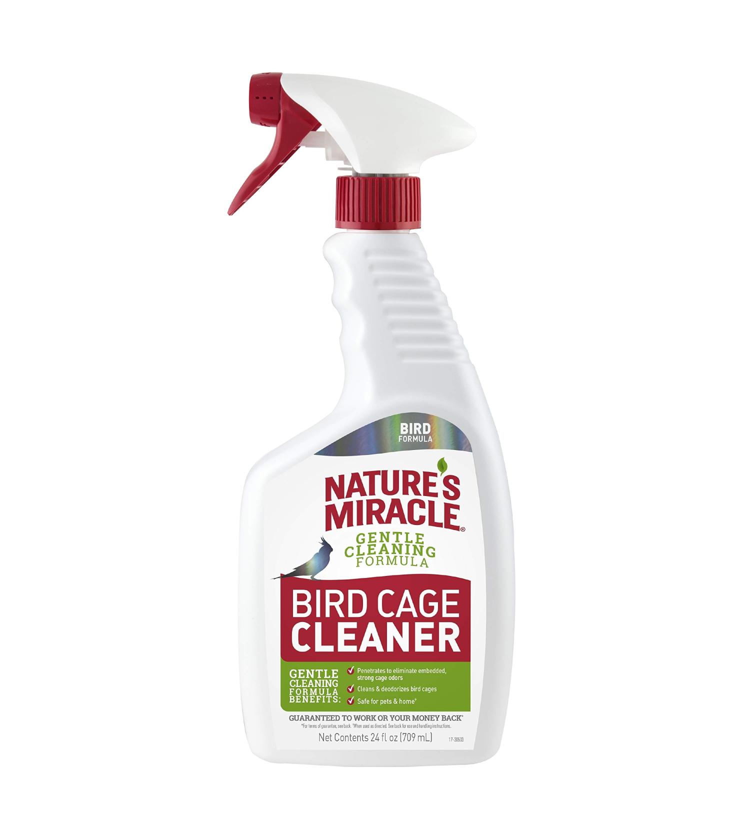 Nature's Miracle 24 oz Bird Cage Cleaner - Effective & Safe Cage Cleaning Solution - Buy Online on GoSupps.com