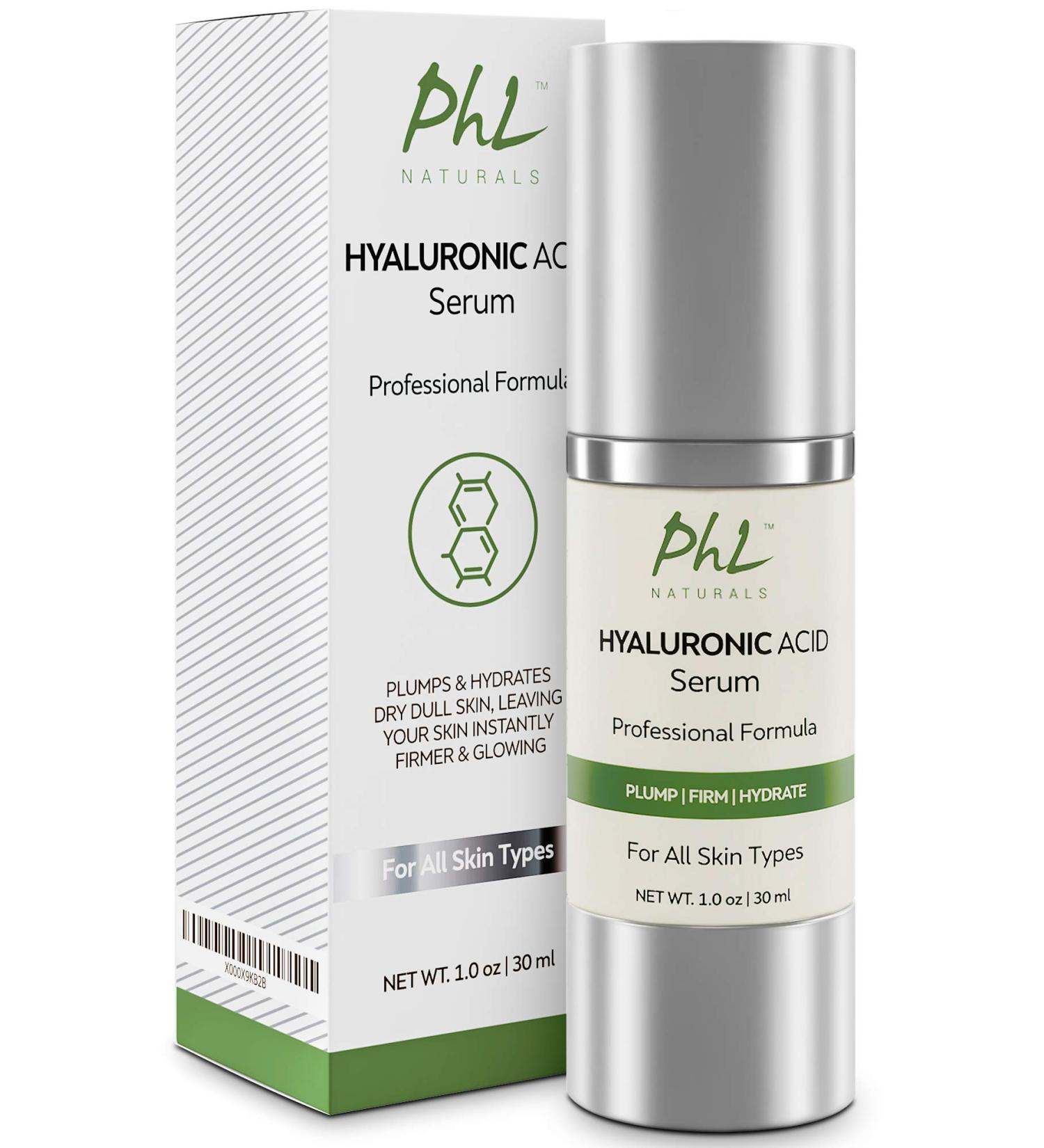 Hyaluronic Acid Serum for Face - Pure Anti-Aging Hydration with Vitamin C & E - Non-Greasy Paraben-Free - 1 fl oz - Buy Online on GoSupps.com