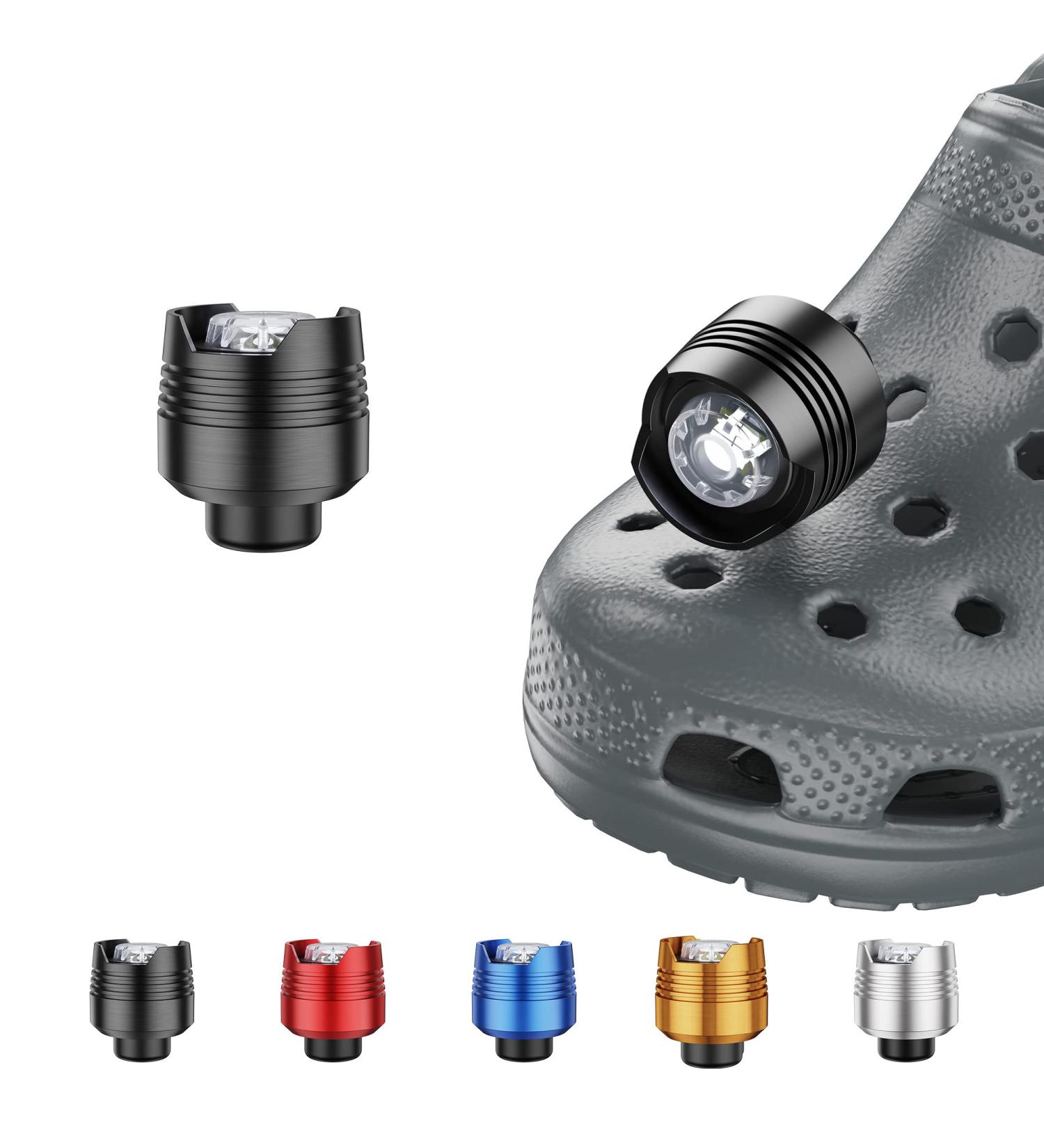 Aveland Headlights for Crocs - 2pcs Flashlights Charm Accessories for Kids & Adults | Clip-on Clog Lights for Crocs Shoes - Buy Online on GoSupps.com