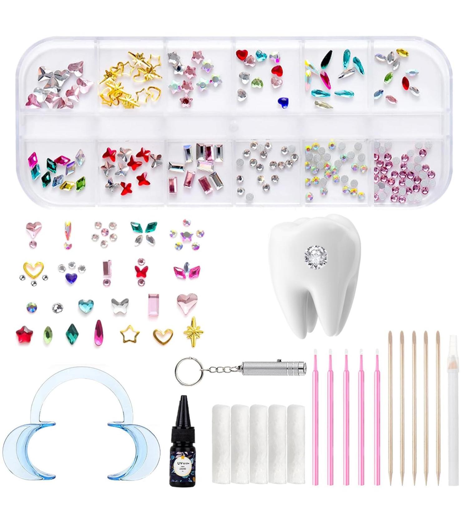 Tooth Gem Kit - DIY Teeth Gems Jewelry for a Shining Smile | Professional Starter Kit for Sparkling Teeth - Buy Online on GoSupps.com