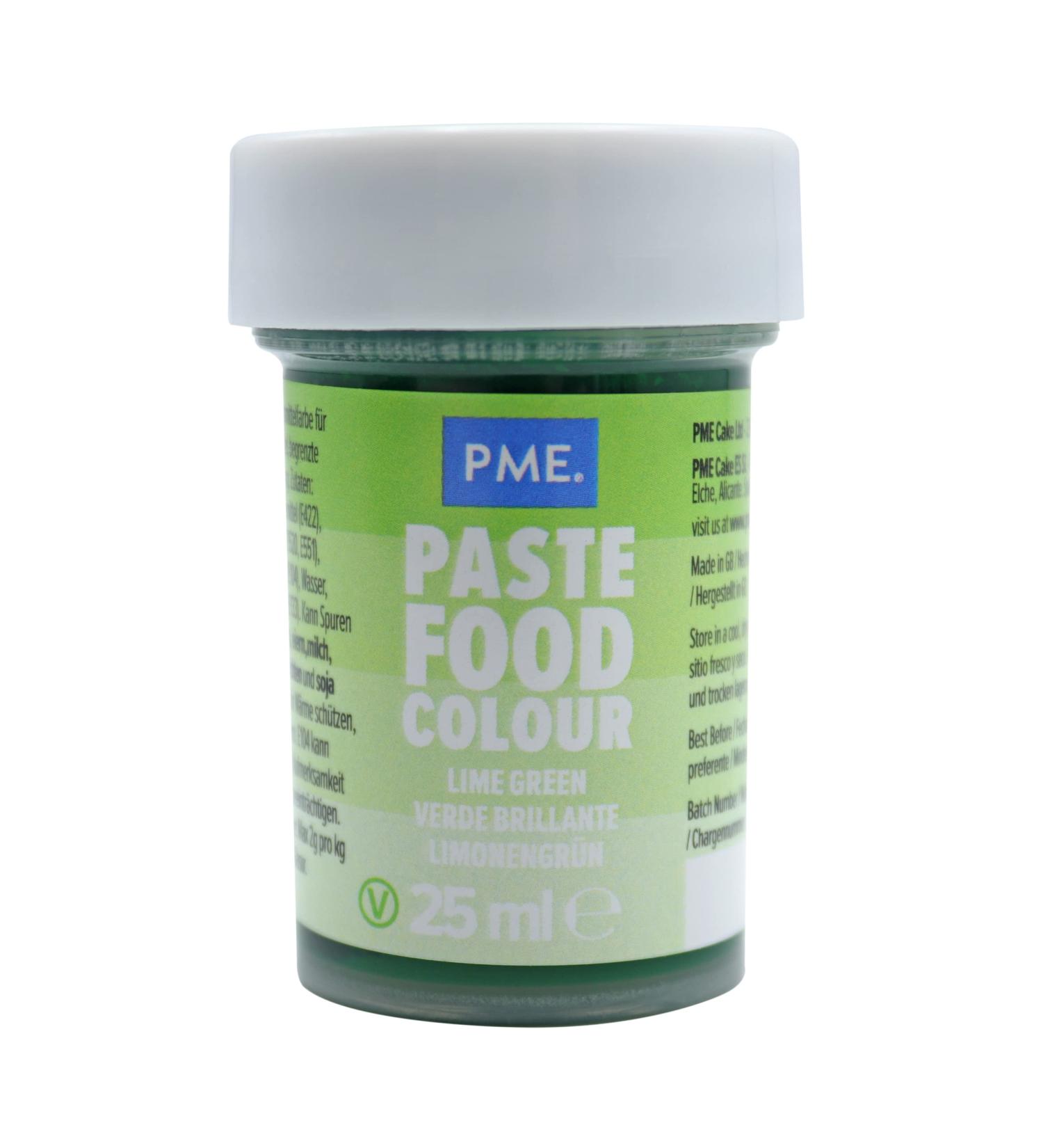 PME Paste Colour Lime Crush 25g - Vibrant Lime Green Food Coloring (Pack of 1) - Buy Online on GoSupps.com