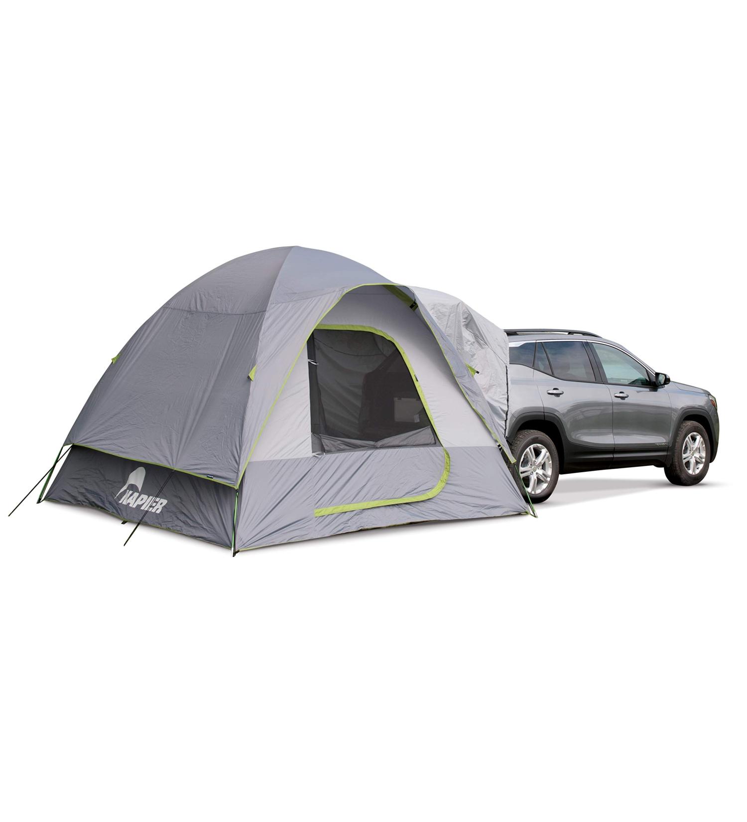 Napier Backroadz SUV Tent | Universal Fit for CUVs, SUVs, and Minivans | Sleeps 5 Adults | Grey & Green | 10'x10' (19100) - Buy Online on GoSupps.com