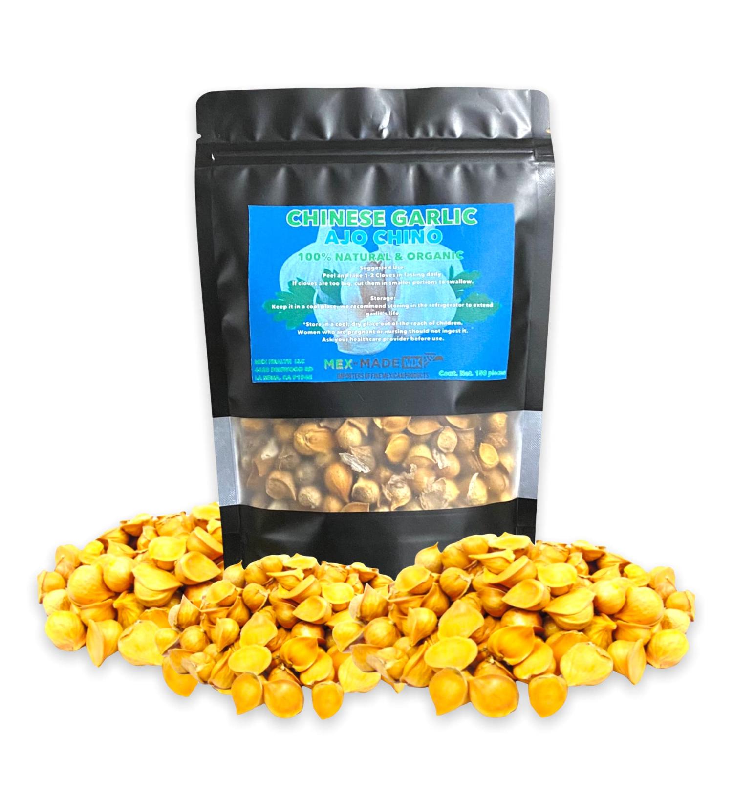 Chinese Garlic / AJO Chino (Japanese Garlic) - 150 Pieces / Aprox 8.4Oz (240gr) - Fresh  100% All Natural  Big Size Cloves  8.4 Ounce (Pack of 1) - Buy Online on GoSupps.com