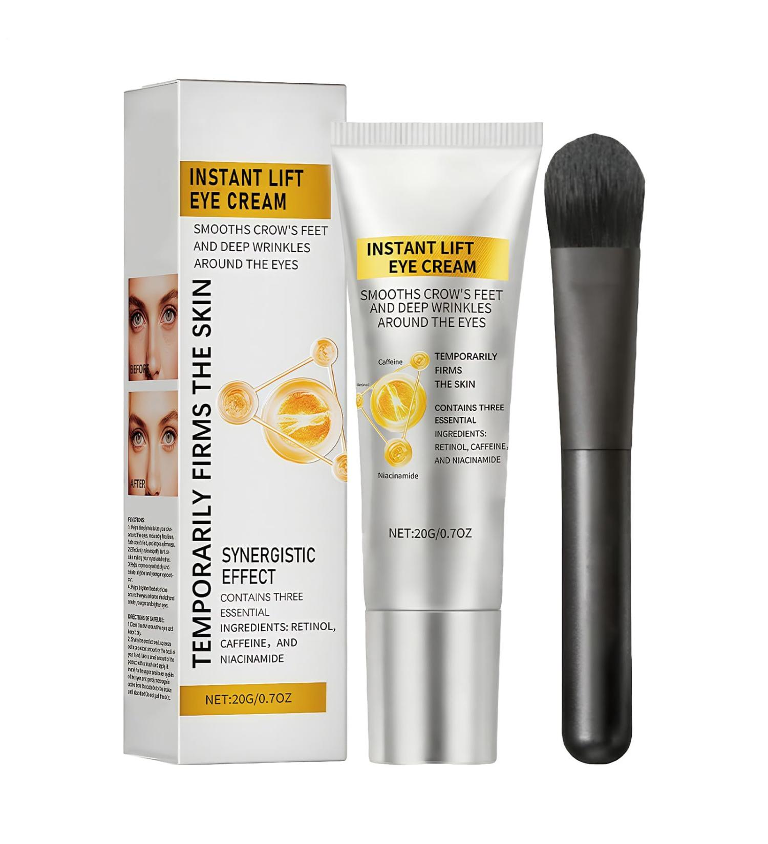  Jingmiger Firming Eye Contour Cream 20g Moisturizing Revitalizing Moisturizing Eye Care Suitable for Women and Men Care Morning Evening Daily Travel Work Weekend Program - Buy Online on GoSupps.com