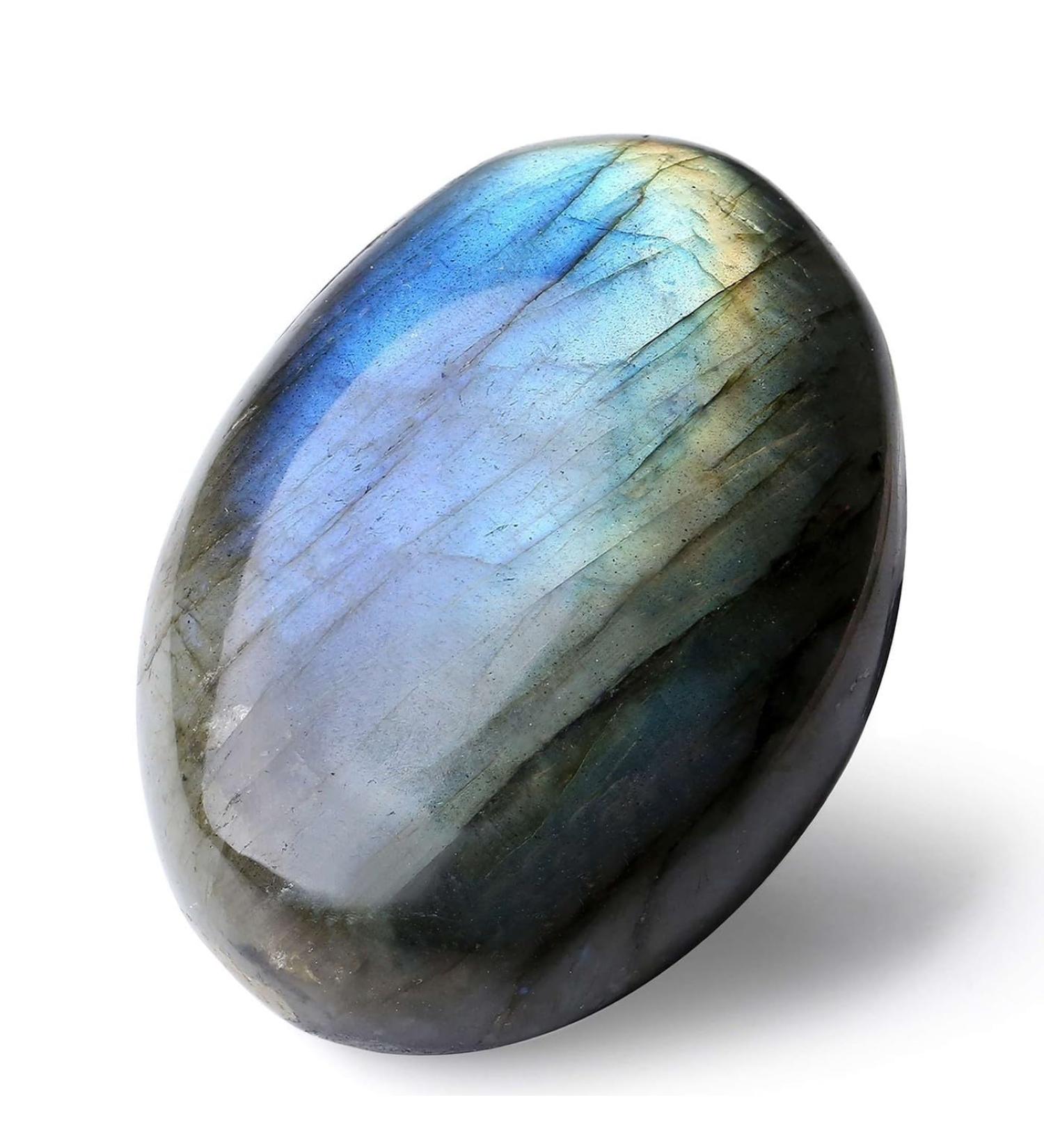 Buy Xiannvxi 2.4 Natural Moonstone & Labradorite Worry Stones - Polished Healing Crystals for Energy & Gifts - Buy Online on GoSupps.com