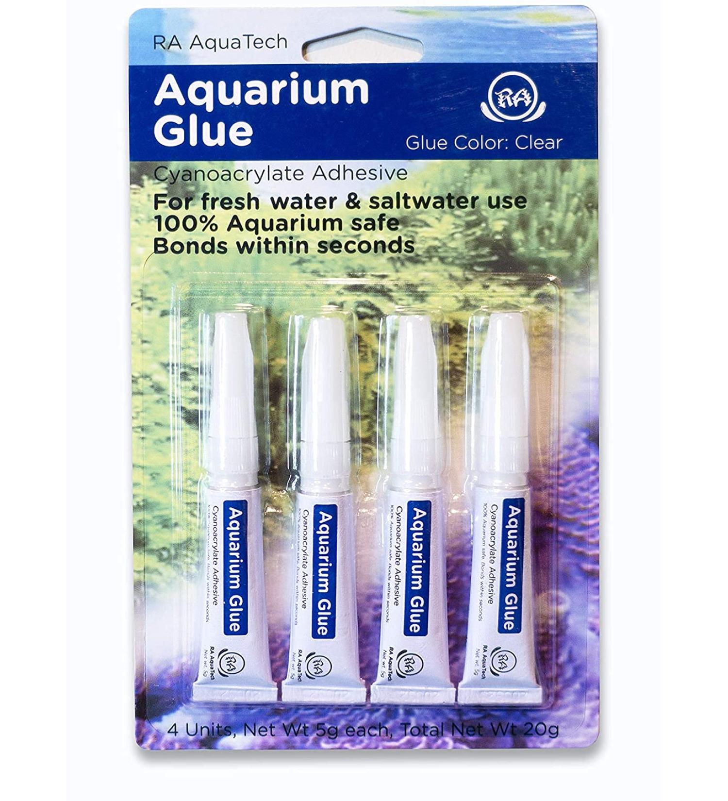 RA AquaTech Aquarium Glue Clear - 4pcs Pack for Placing Plants and Corals - Safe for Instant Aquascaping - Buy Online on GoSupps.com