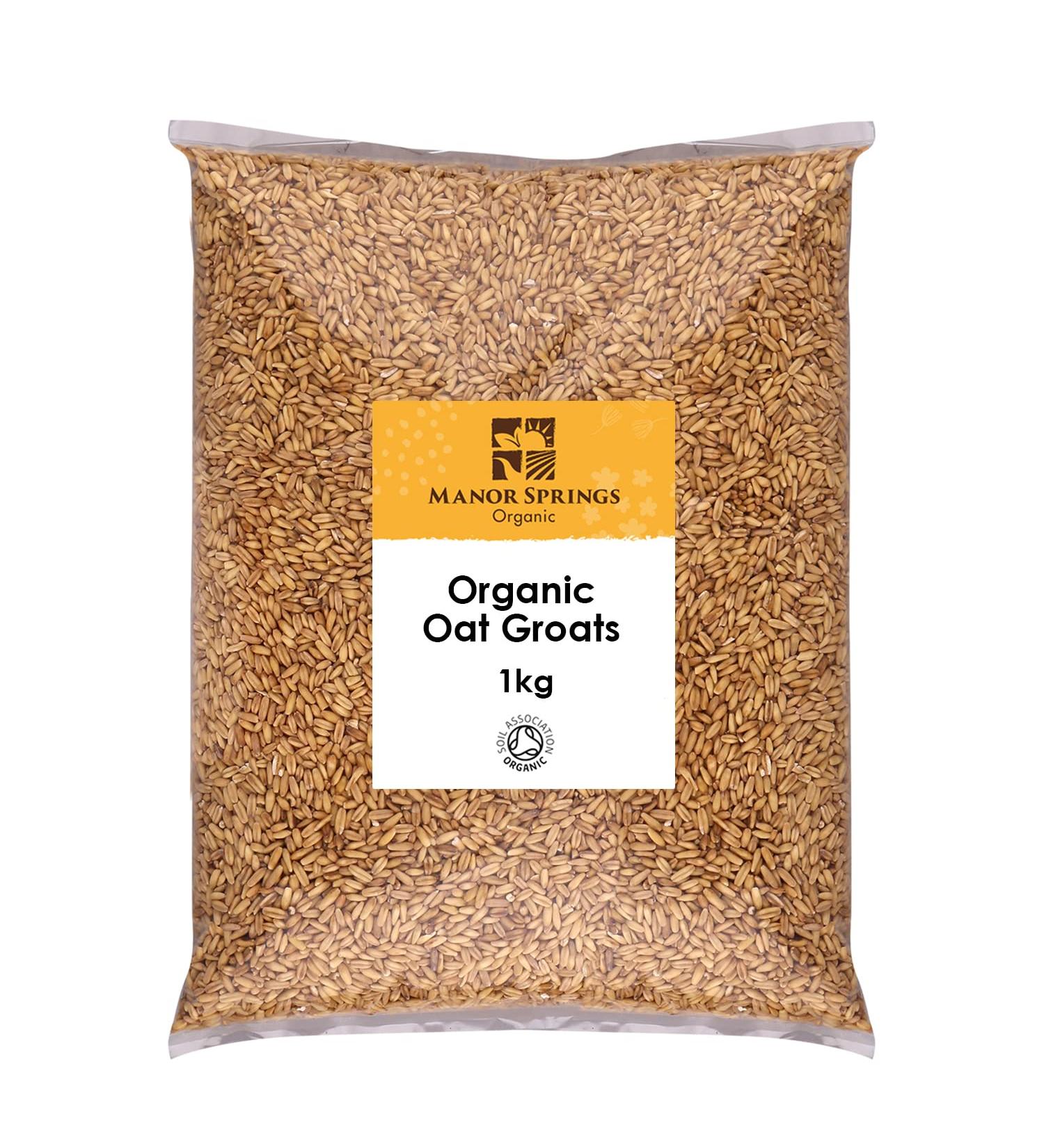 Organic Oat Groats 1kg by Manor Springs Organic - Buy Online on GoSupps.com