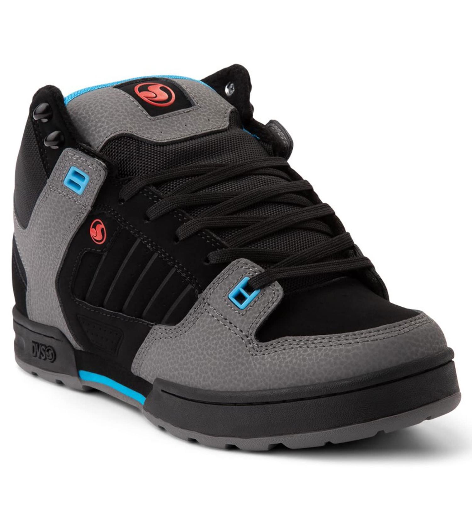 DVS Men's Militia Boot Skate Shoe 9.5 - Black/Red/Blue - Buy Online on GoSupps.com
