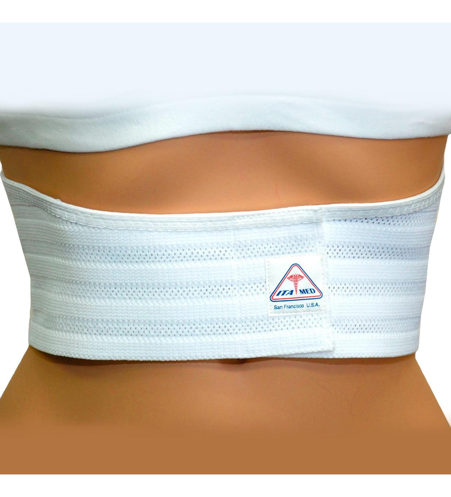 ITA-MED Breathable Elastic Rib Brace - Best Rib Belt for Women - Compression Rib Support Wrap for Broken or Fractured Ribs - Made In USA - Size Small - Buy Online on GoSupps.com
